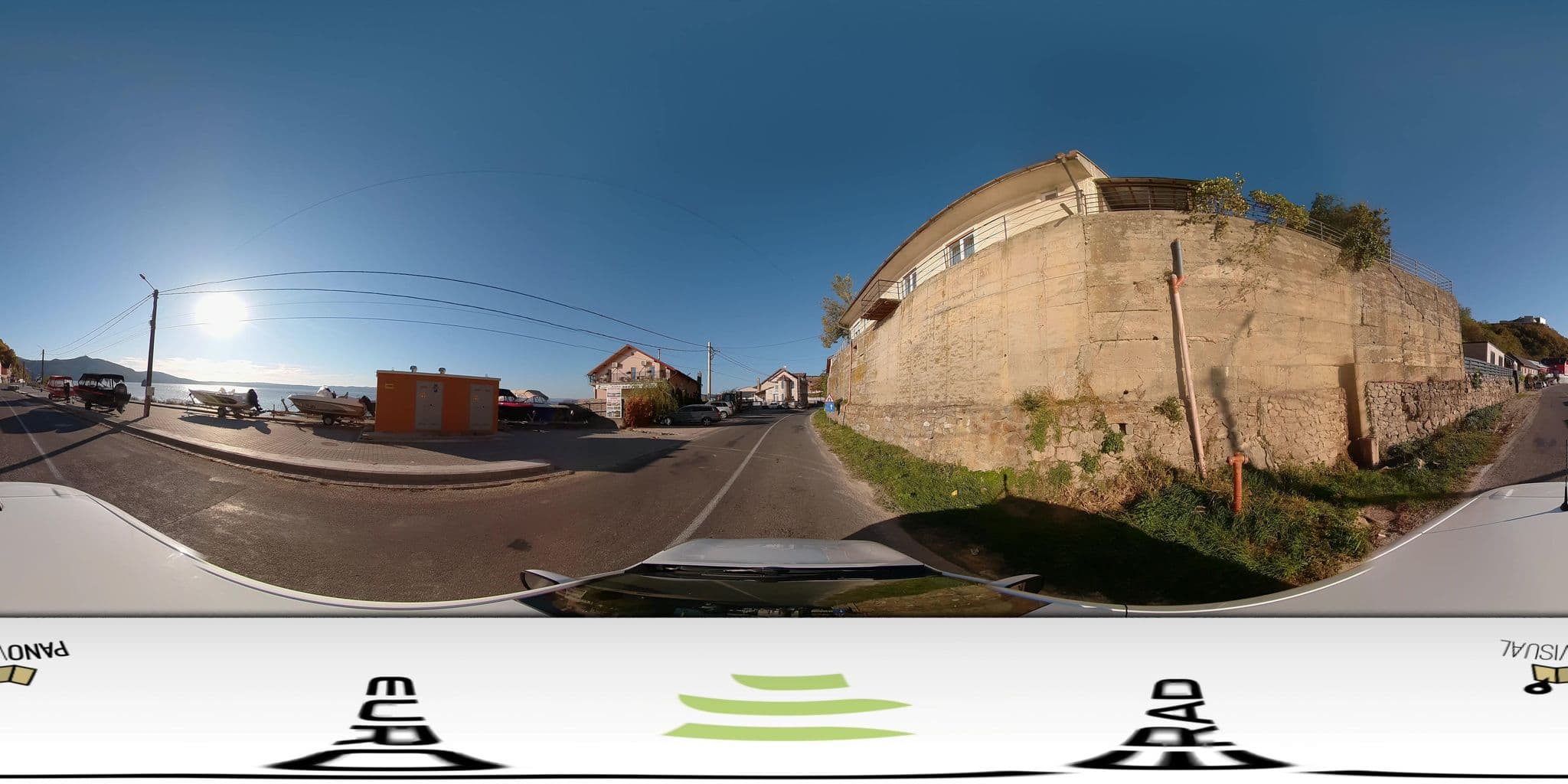 Street view near Pensiunea Danubio, Coronini — © panovisual (CC BY-SA · Mapillary)