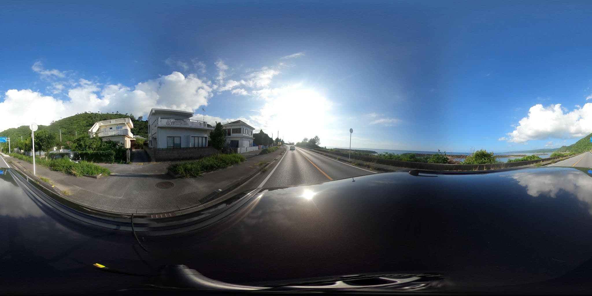 Street view near 洋風民宿ビーチハウス・イン, Ōgimi — © momomomomo (CC BY-SA · Mapillary)
