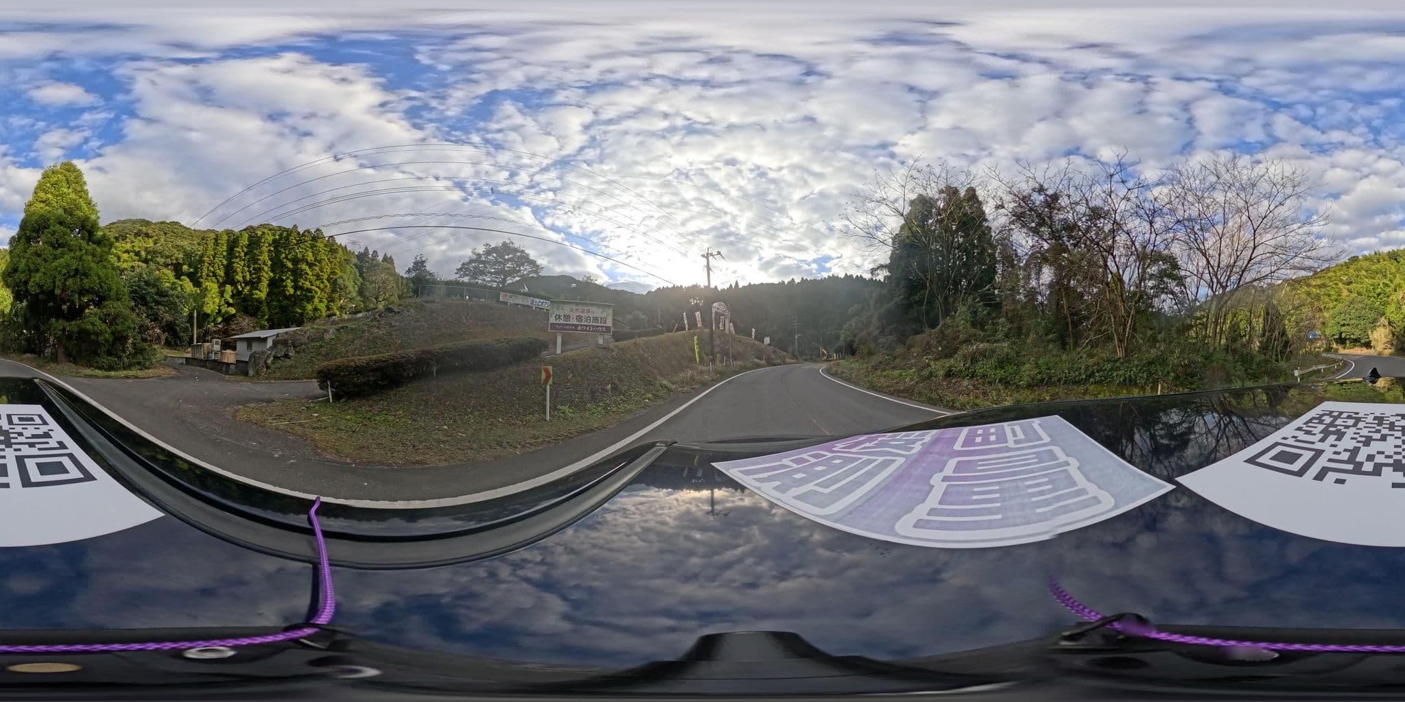 Street view near ホテル ホワイトハウス, Aira — © yumechan (CC BY-SA · Mapillary)
