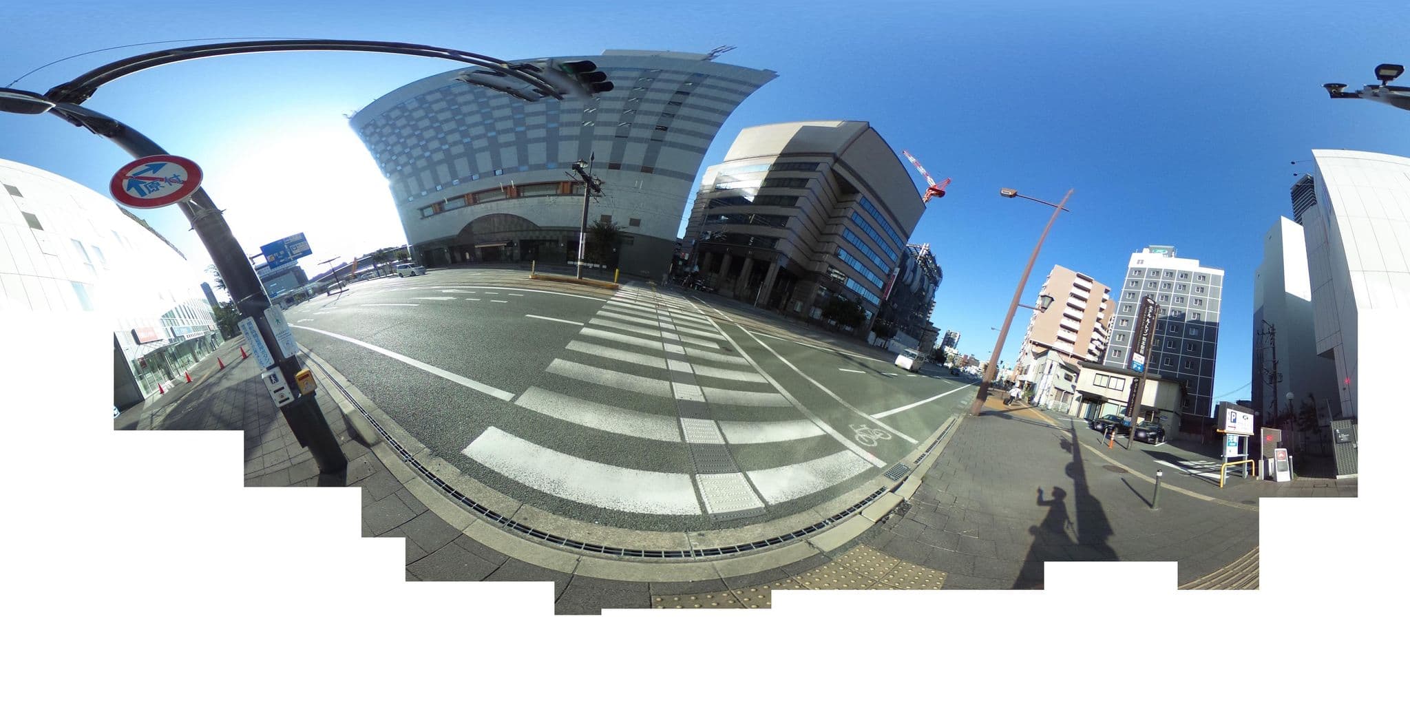 Street view near ザ・ニューホテル熊本, Kumamoto — © okadatsuneo (CC BY-SA · Mapillary)