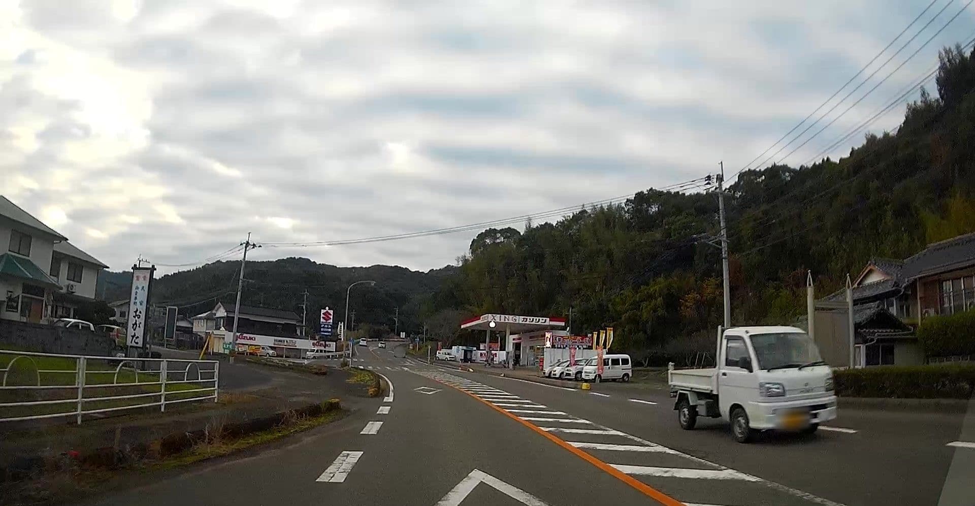 Street view near 民宿お食事処 おがた, Amakusa — © caesium (CC BY-SA · Mapillary)