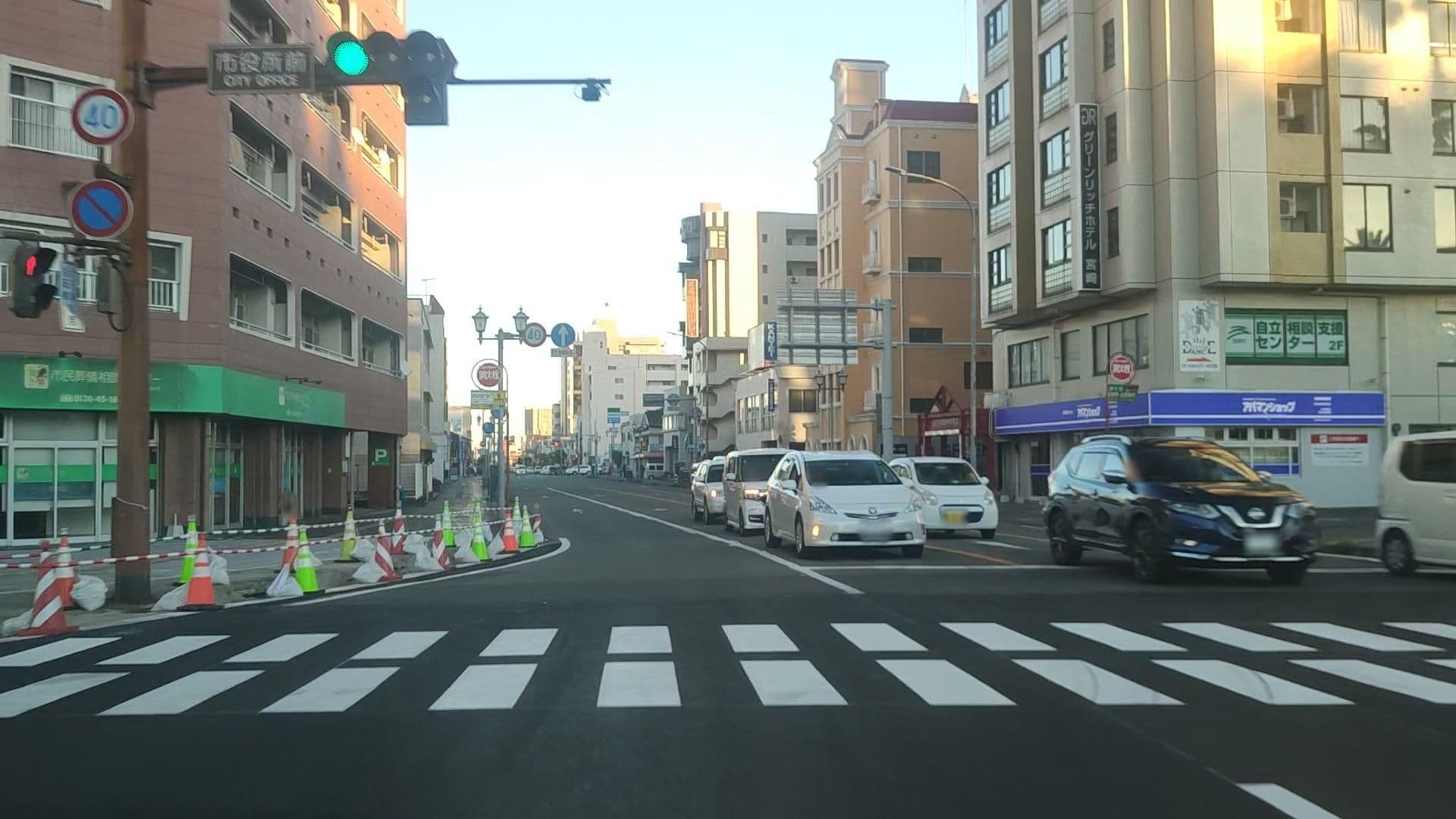 Street view near グリーンリッチホテル宮崎, Miyazaki — © drivephotograph (CC BY-SA · Mapillary)