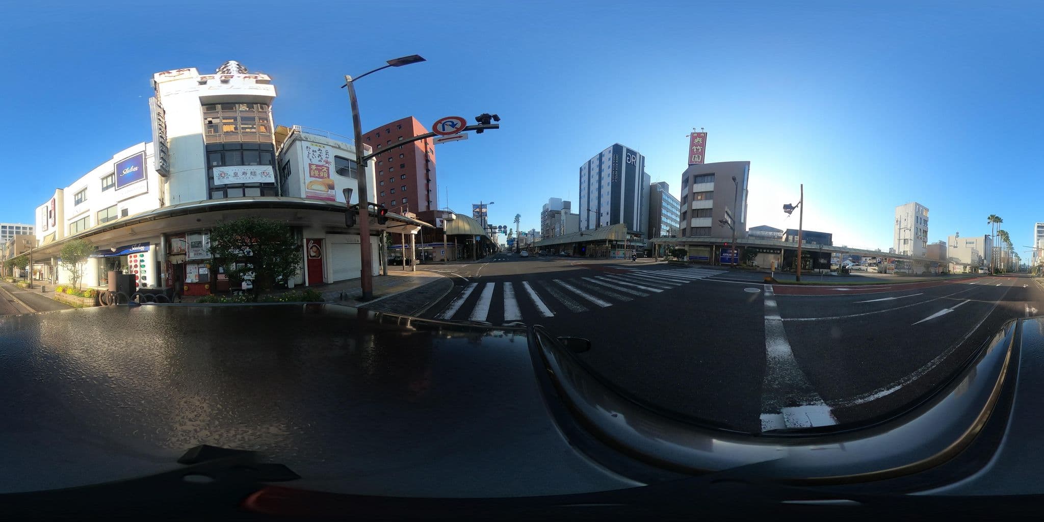 Street view near アリストンホテル宮崎, Miyazaki — © kojiroucircle (CC BY-SA · Mapillary)