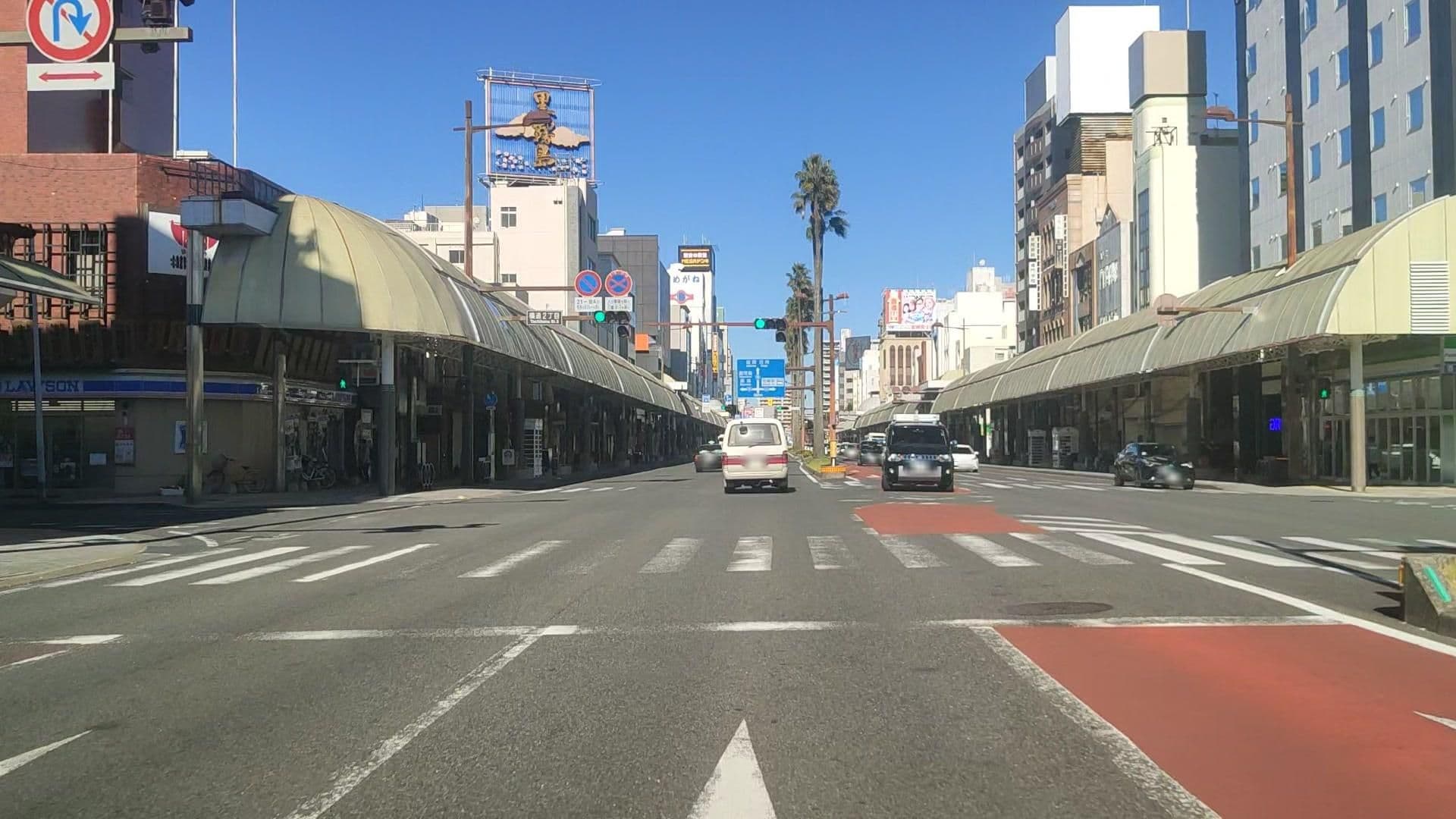 Street view near グリーンリッチホテル宮崎橘通2, Miyazaki — © drivephotograph (CC BY-SA · Mapillary)