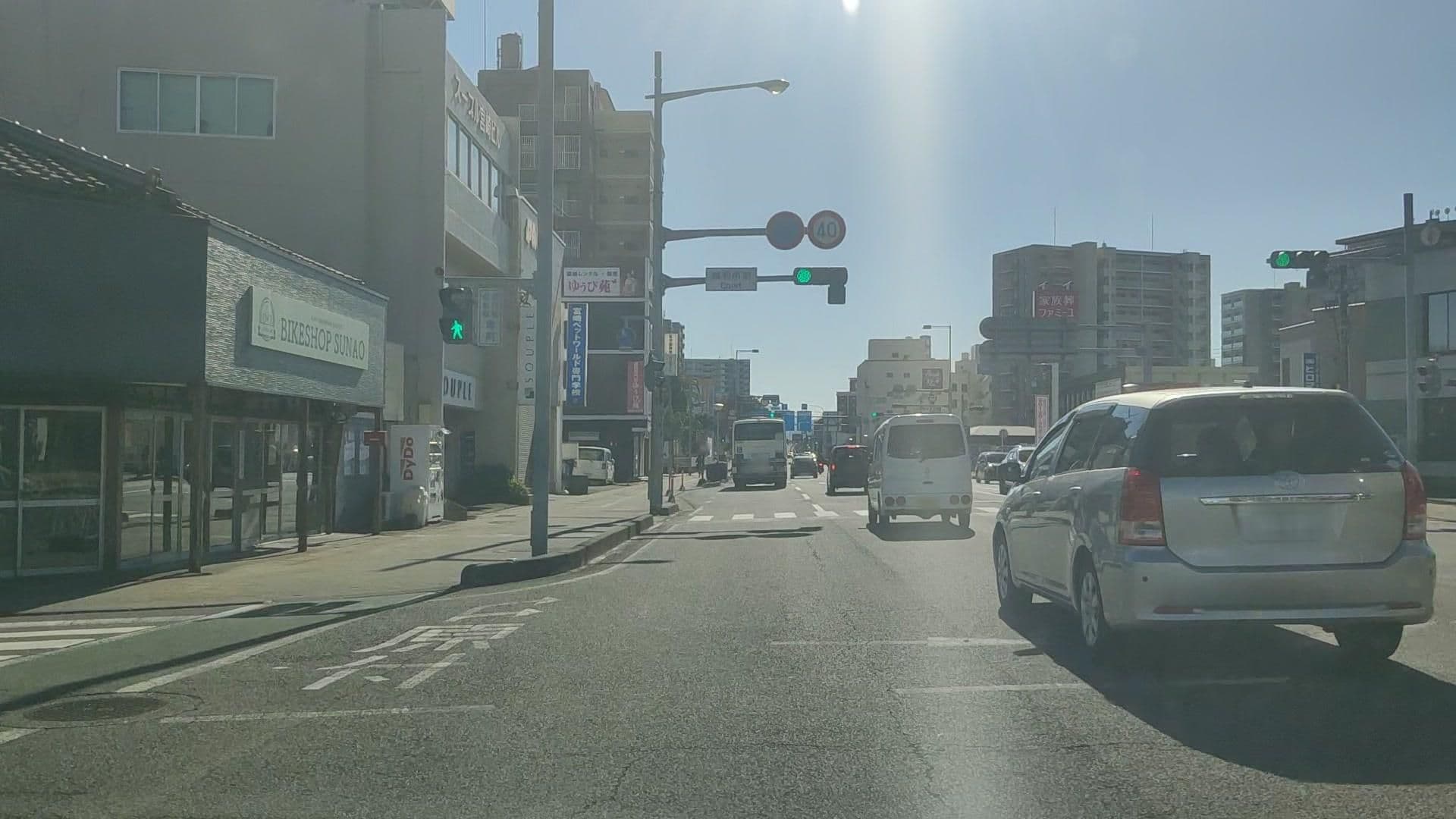 Street view near ビジネス宮崎ロイヤルホテル, Miyazaki — © drivephotograph (CC BY-SA · Mapillary)