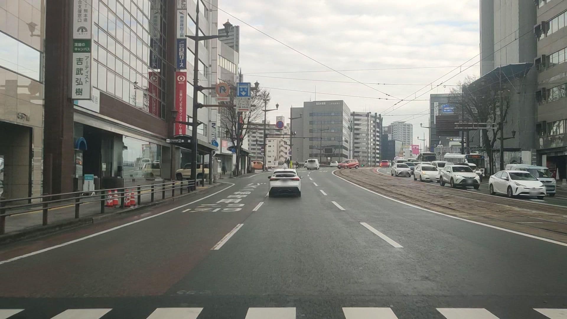 Street view near サンライズホテル, Kumamoto — © drivephotograph (CC BY-SA · Mapillary)