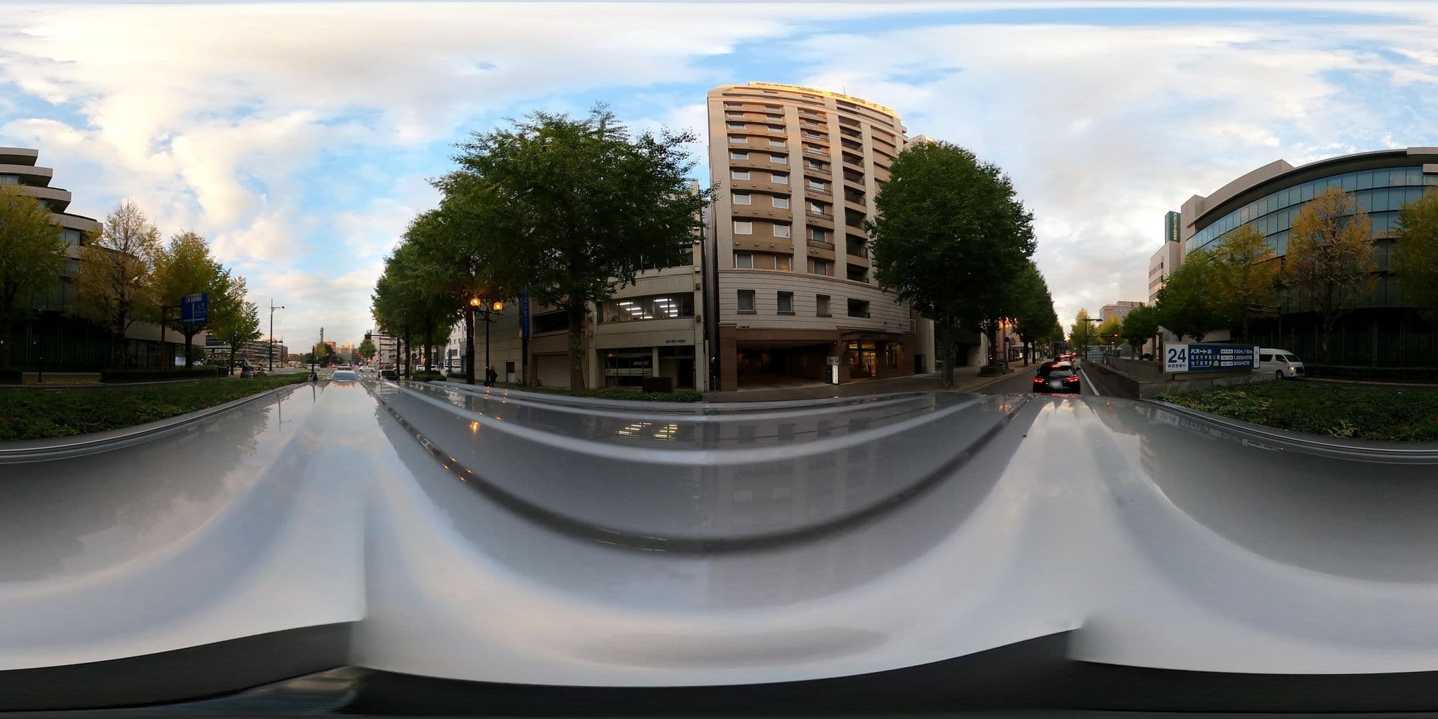 Street view near 東横イン桜町バスターミナル前, Kumamoto — © kojiroucircle (CC BY-SA · Mapillary)