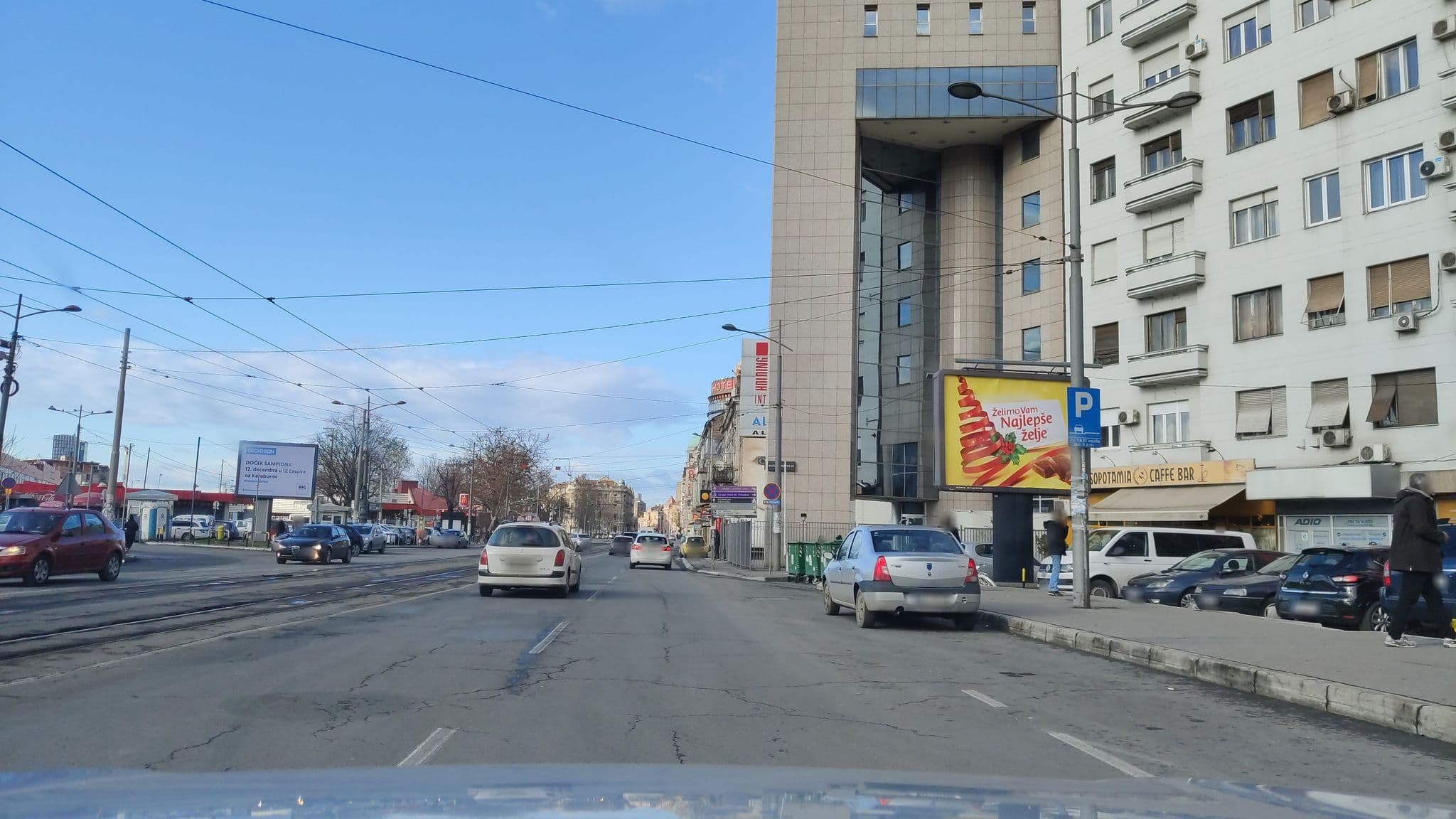 Street view near Downtown hostel, Belgrade