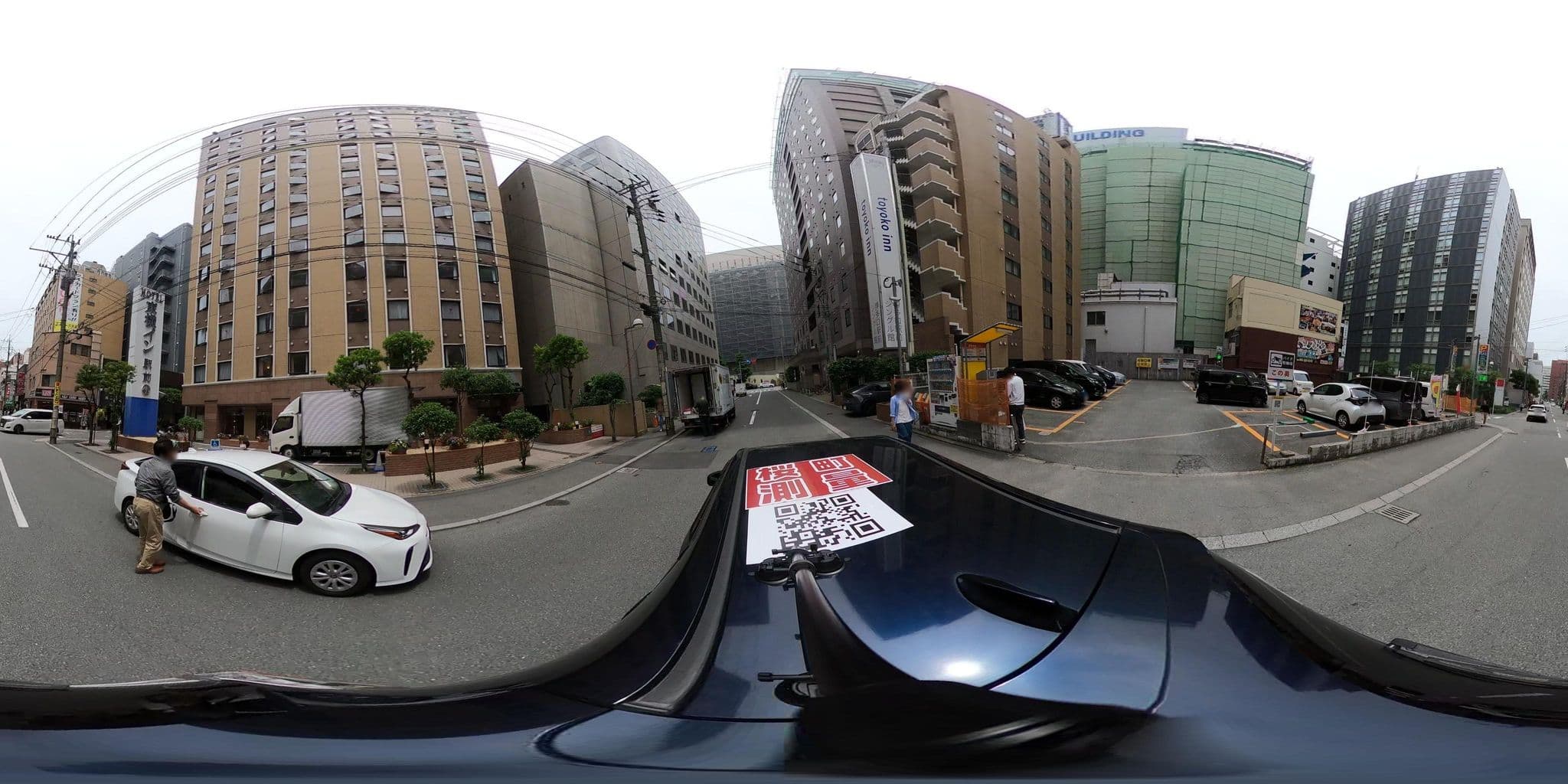 Street view near 東横イン博多口駅前, Fukuoka — © yumechan (CC BY-SA · Mapillary)