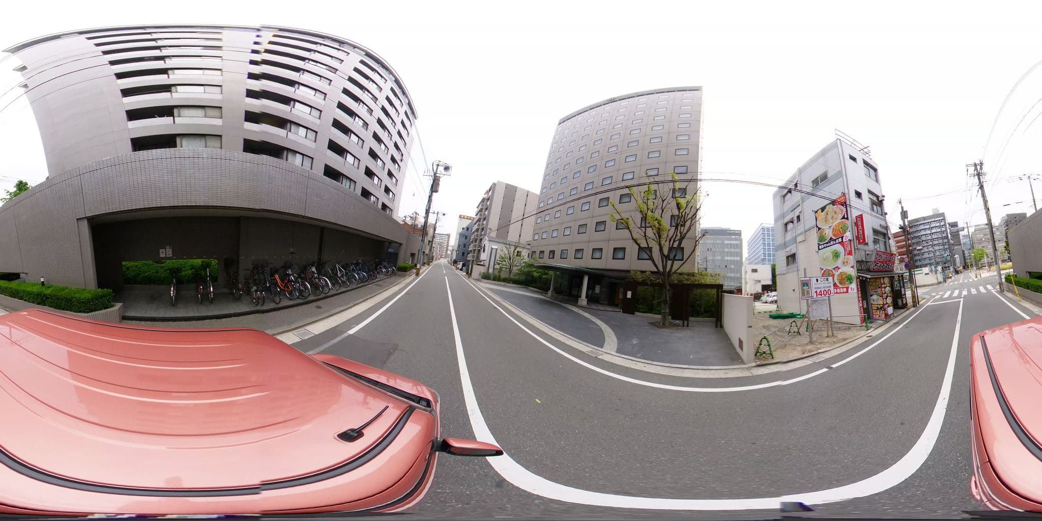 Street view near プレジデントホテル博多 (President Hotel Hakata), Fukuoka — © potaro67v (CC BY-SA · Mapillary)