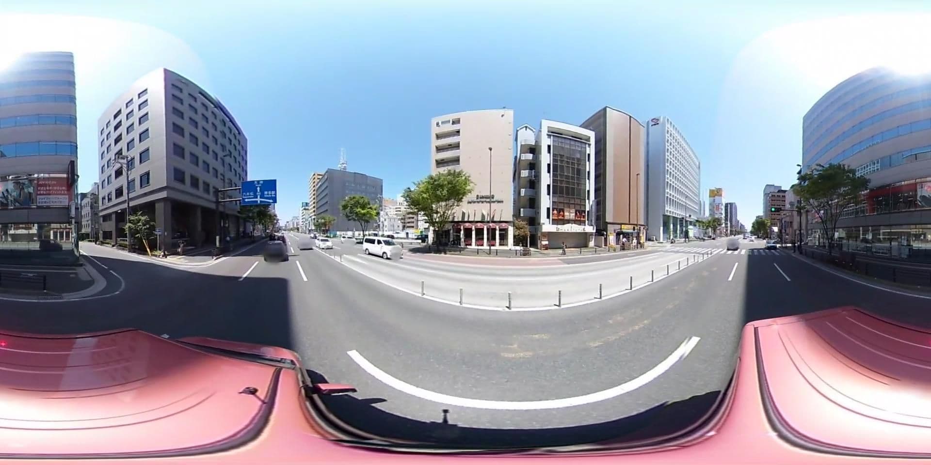 Street view near ベニキアカルトンホテル福岡天神, Fukuoka — © potaro67v (CC BY-SA · Mapillary)