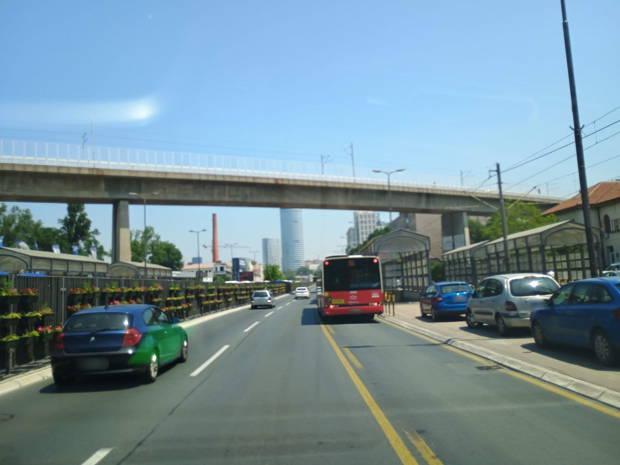 Street view near Fair Hostel, Belgrade