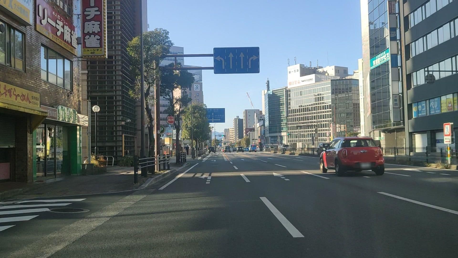 Street view near ホテル ルートイン大分駅前, Ōita — © drivephotograph (CC BY-SA · Mapillary)