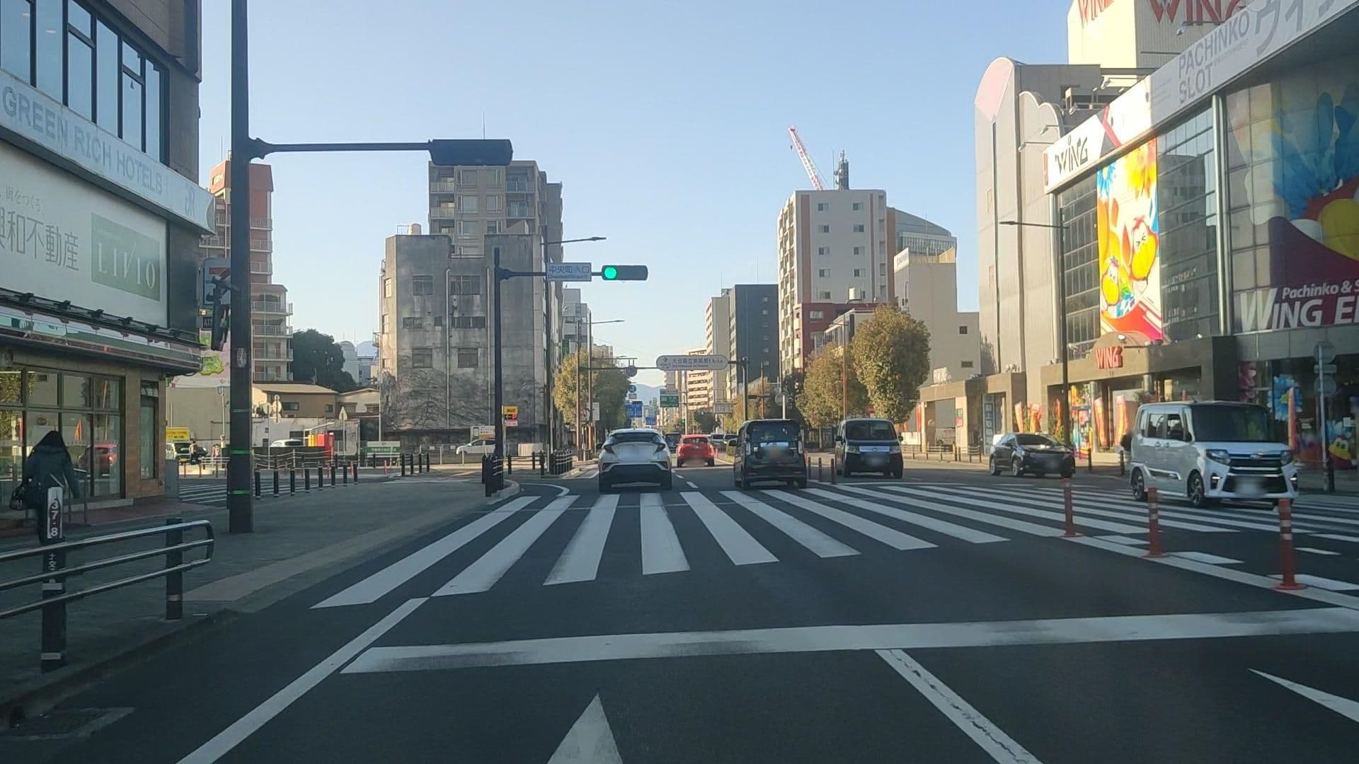Street view near グリーンリッチホテル 大分駅前, Ōita — © drivephotograph (CC BY-SA · Mapillary)