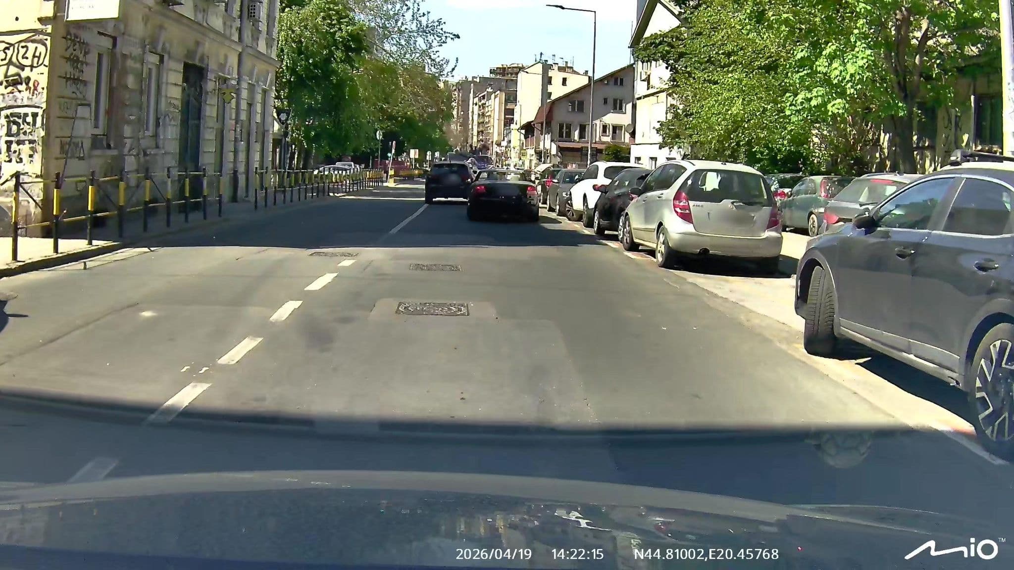 Street view near Eleven Hostel, Belgrade