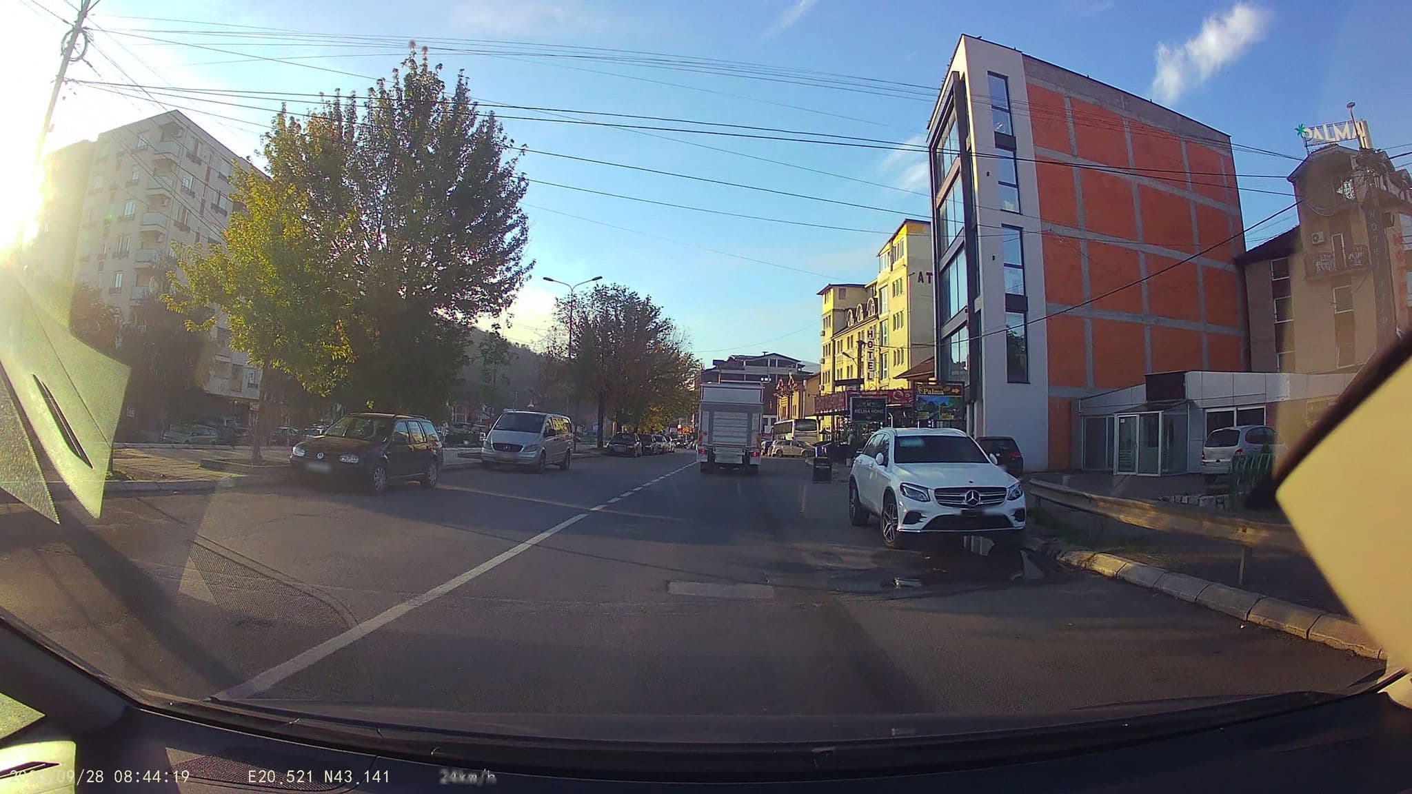 Street view near Hotel Palma, Novi Pazar — © pmilanovic (CC BY-SA · Mapillary)