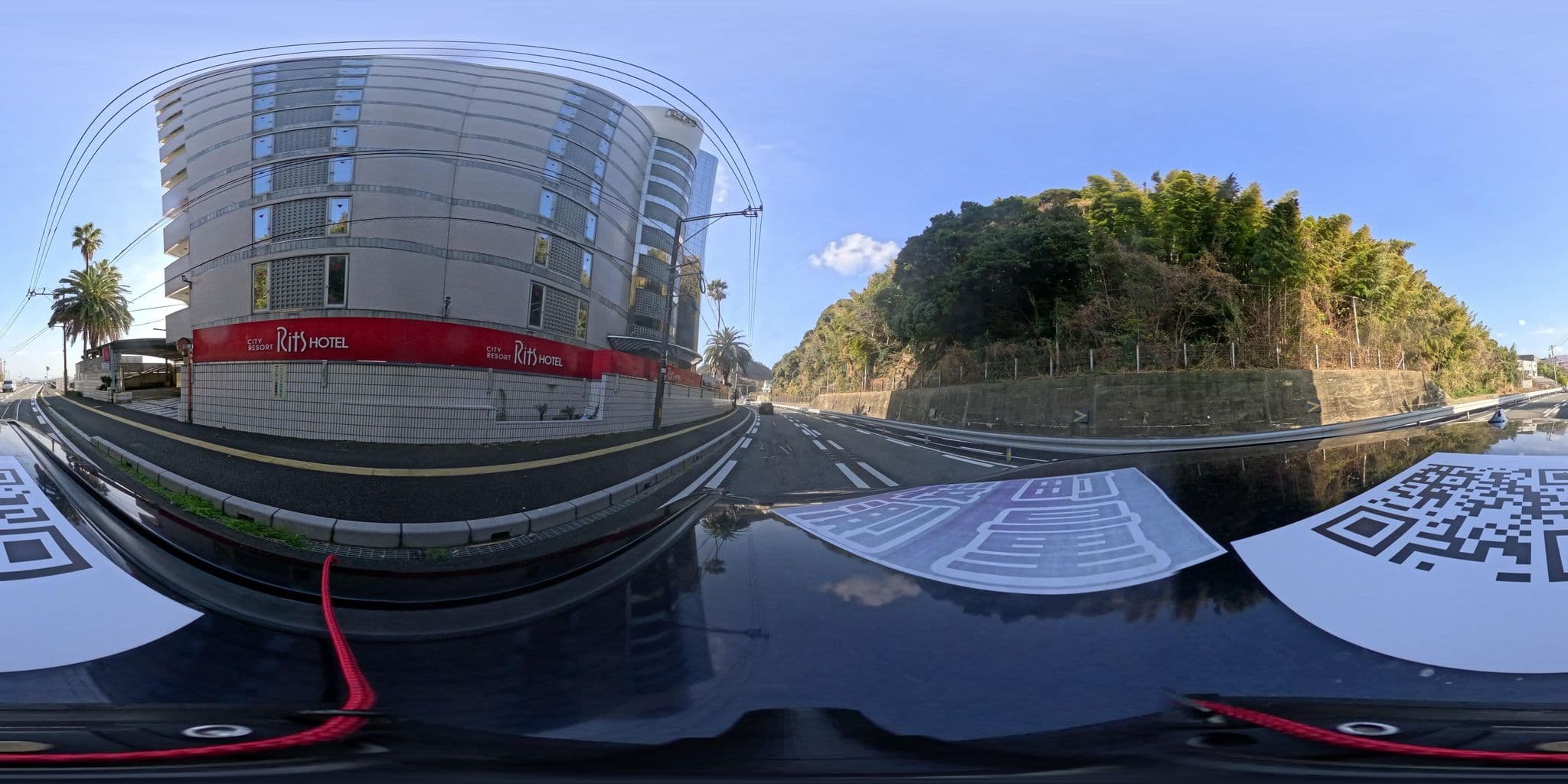 Street view near City Resort Rits Hotel, Shimonoseki — © yumechan (CC BY-SA · Mapillary)
