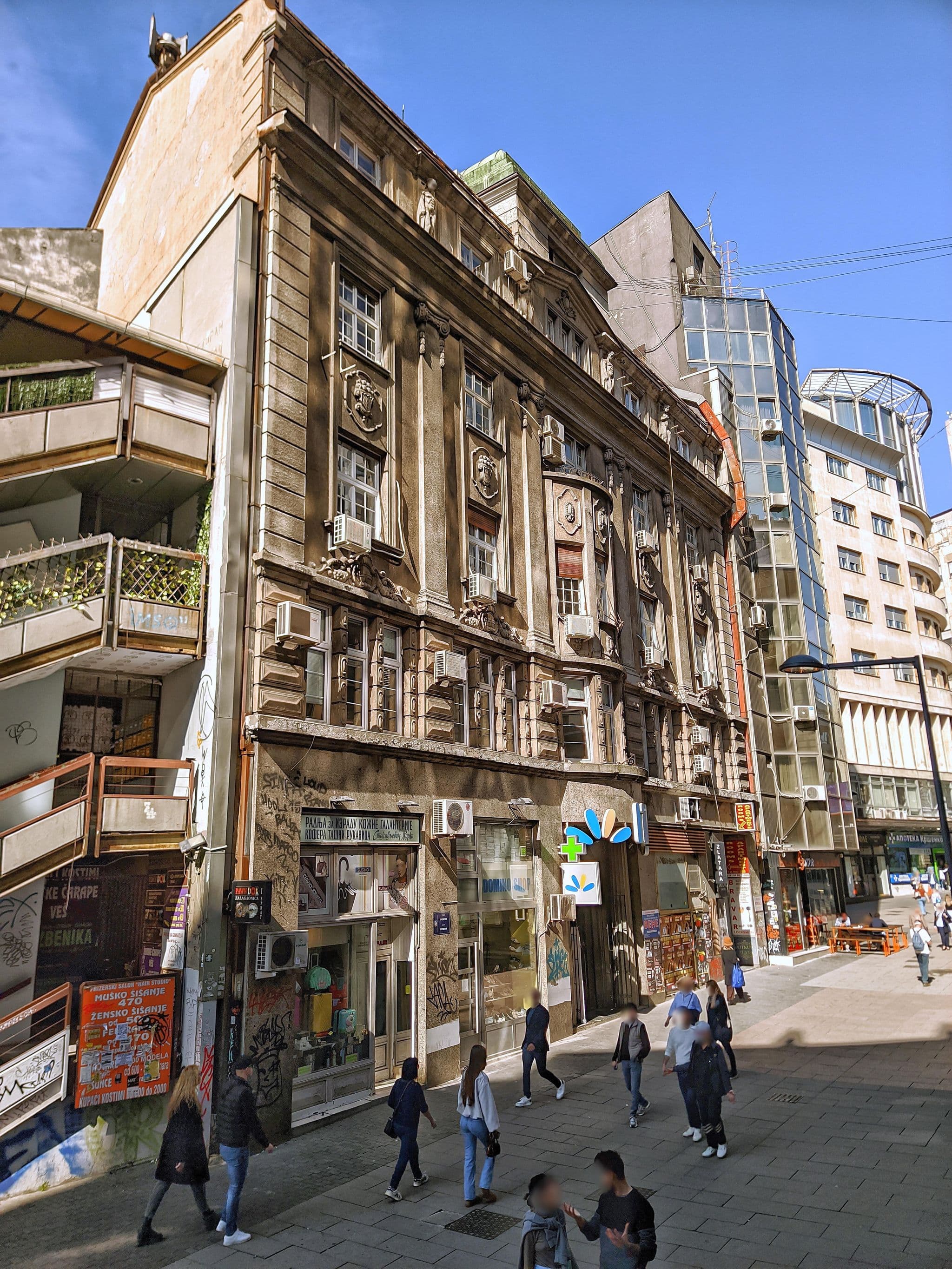 Street view near Belgrade Center Luxury Apartments, Belgrade — © km2bp (CC BY-SA · Mapillary)