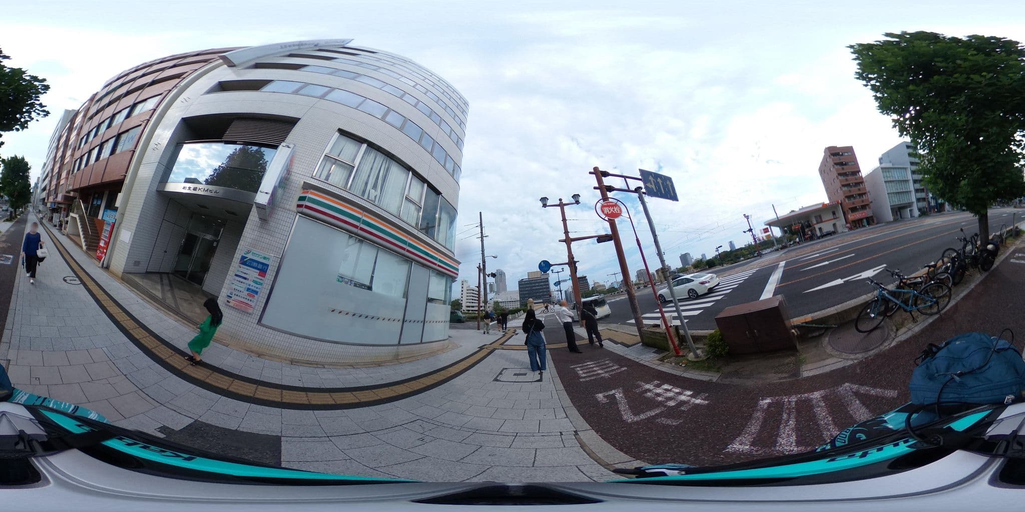 Street view near Bhotel Dai3Himawari, Hiroshima — © nmaruichi (CC BY-SA · Mapillary)