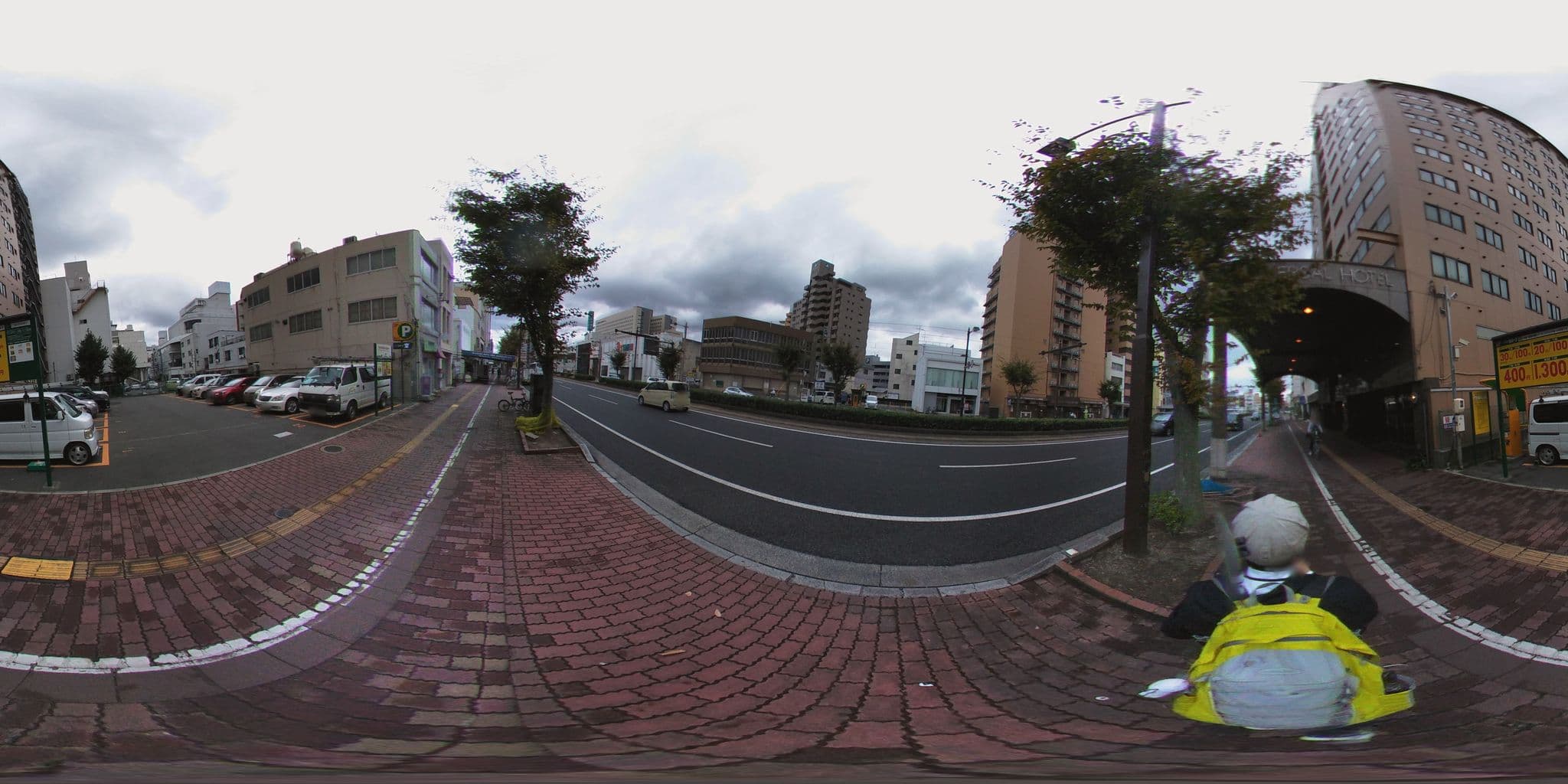 Street view near 岡山ユニバーサルホテル 本館, Okayama — © mura (CC BY-SA · Mapillary)