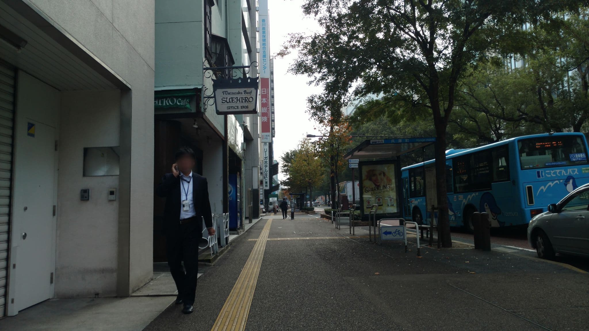 Street view near ロイネットホテル高松, Takamatsu — © rsnaru (CC BY-SA · Mapillary)