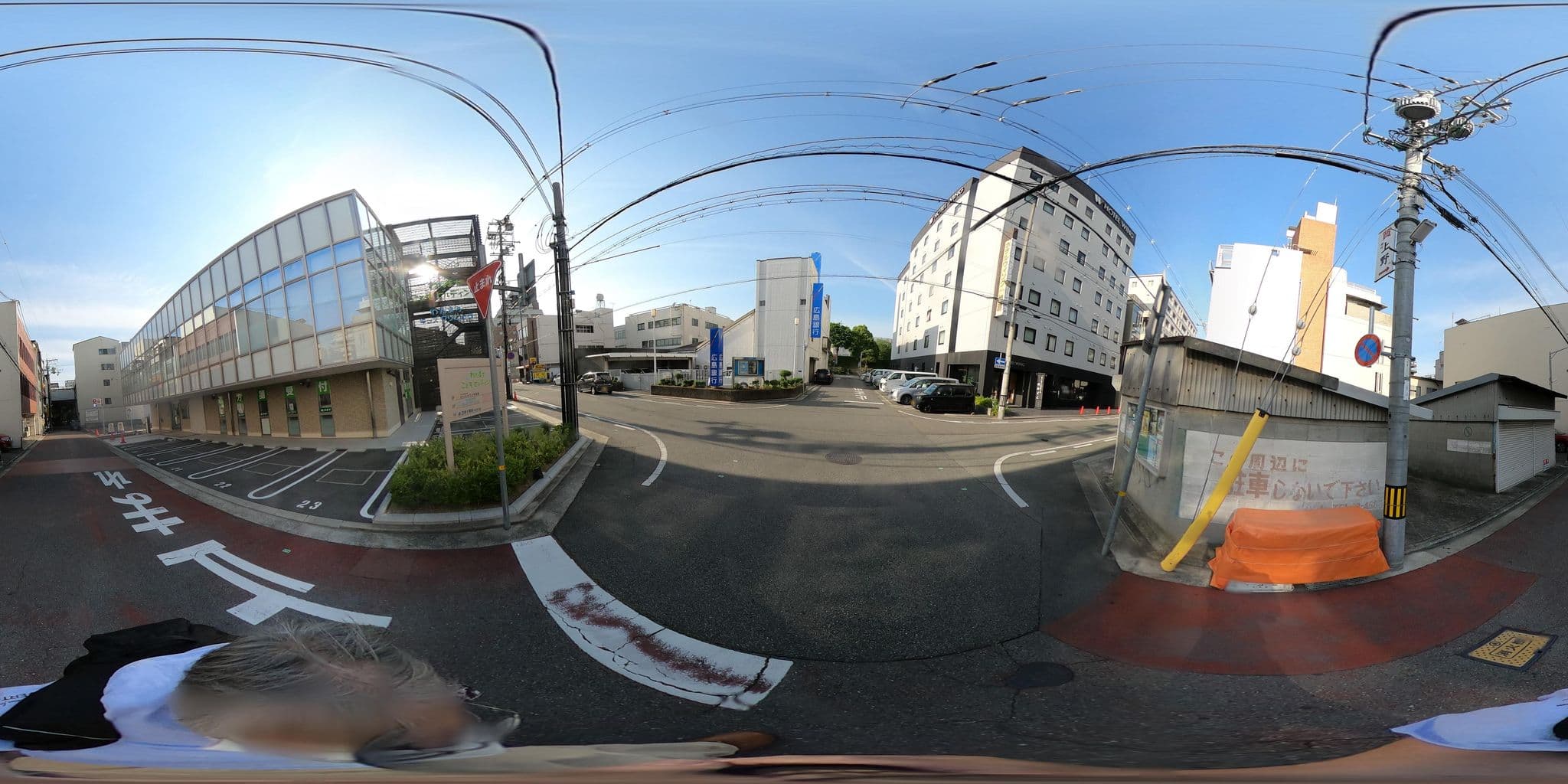 Street view near ホテルウィングインターナショナル姫路 (Hotel WING International), Himeji — © harimawood (CC BY-SA · Mapillary)