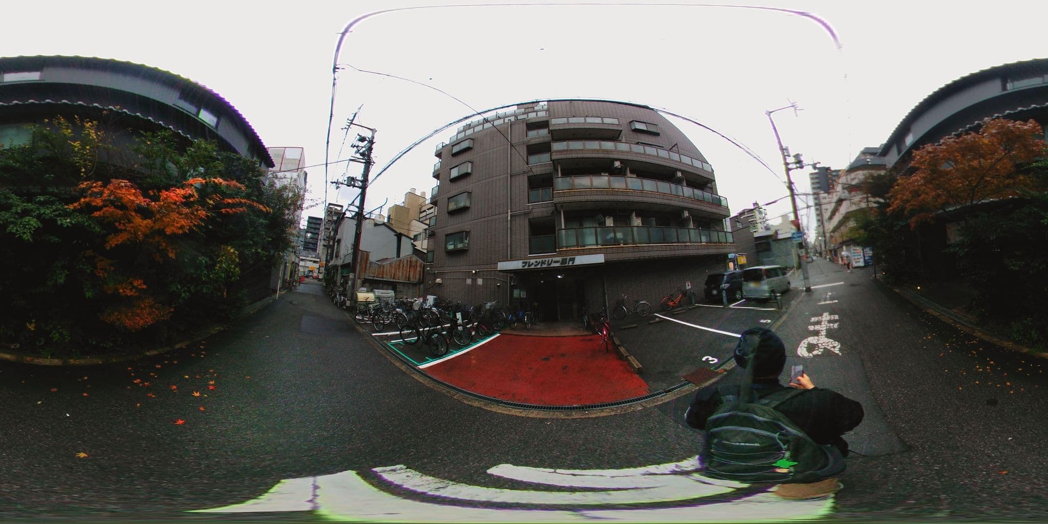 Street view near レジデンシャルホテル ハレ 黒門, Ajiharacho — © mura (CC BY-SA · Mapillary)