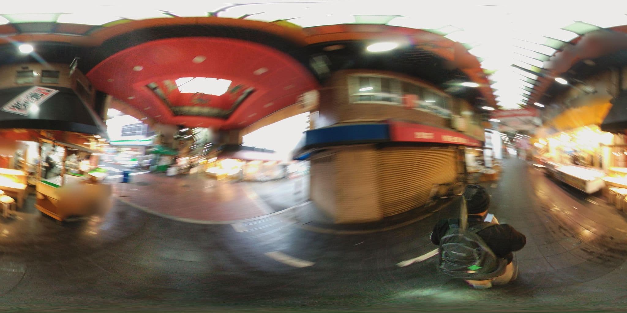 Street view near Kuromon Airbnb, Ajiharacho — © mura (CC BY-SA · Mapillary)