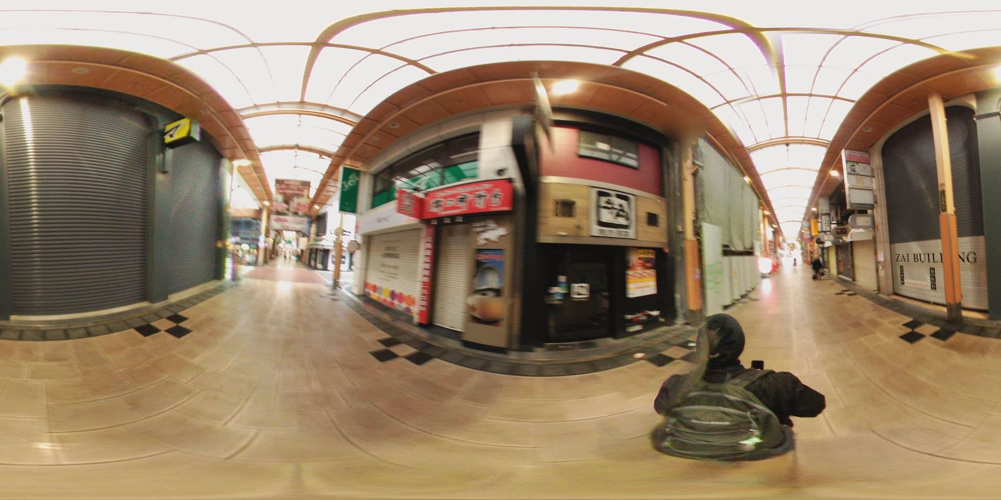 Street view near ホテルヴィラフォンテーヌ大阪心斎橋, Osaka — © mura (CC BY-SA · Mapillary)