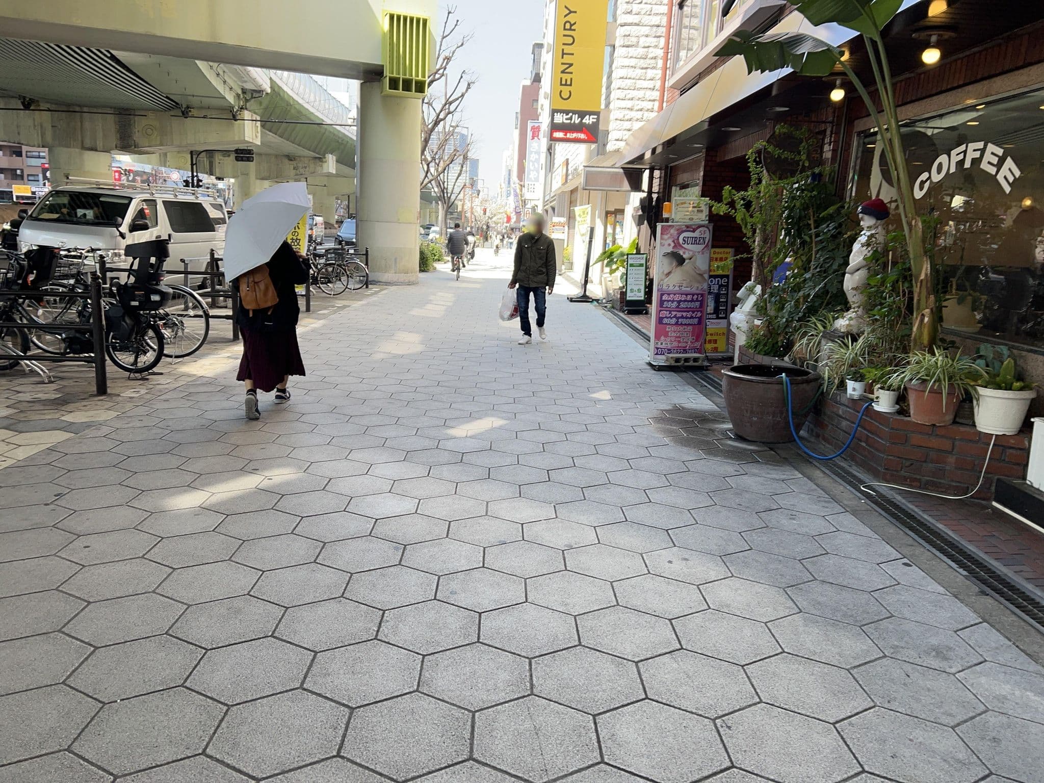 Street view near シナモンホテルⅡ, Ajiharacho — © Satsuka_Osaka (CC BY-SA · Mapillary)