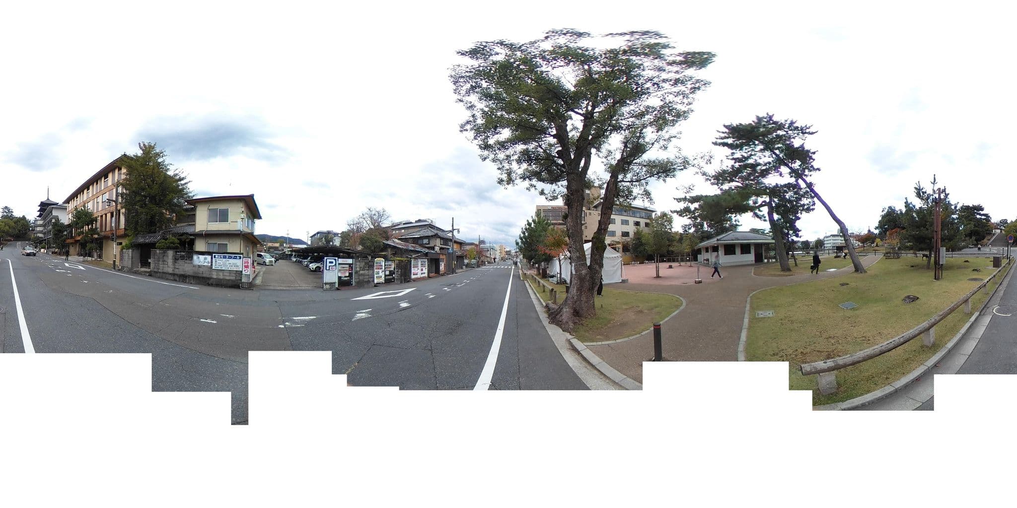 Street view near 奈良県猿沢イン (Nara Visitor Center & Inn), Nara-shi — © okadatsuneo (CC BY-SA · Mapillary)