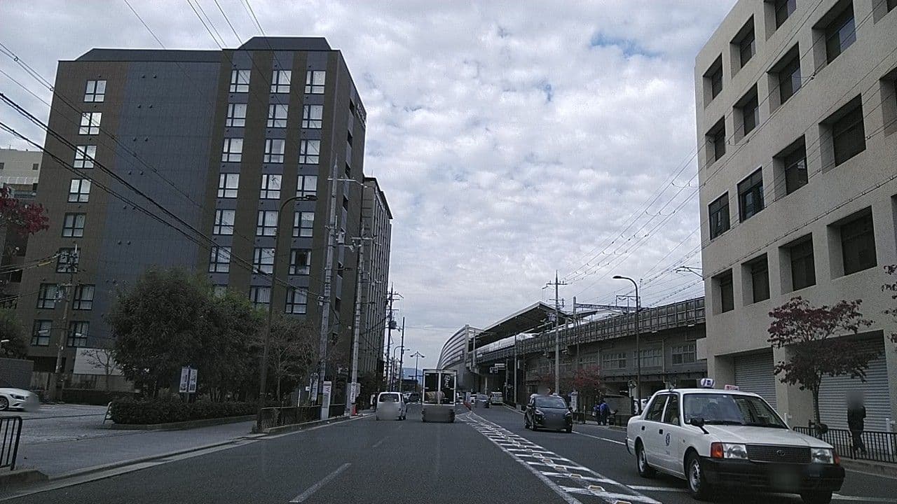 Street view near 変なホテル京都 八条口駅前, Kyoto — © kojiroucircle (CC BY-SA · Mapillary)