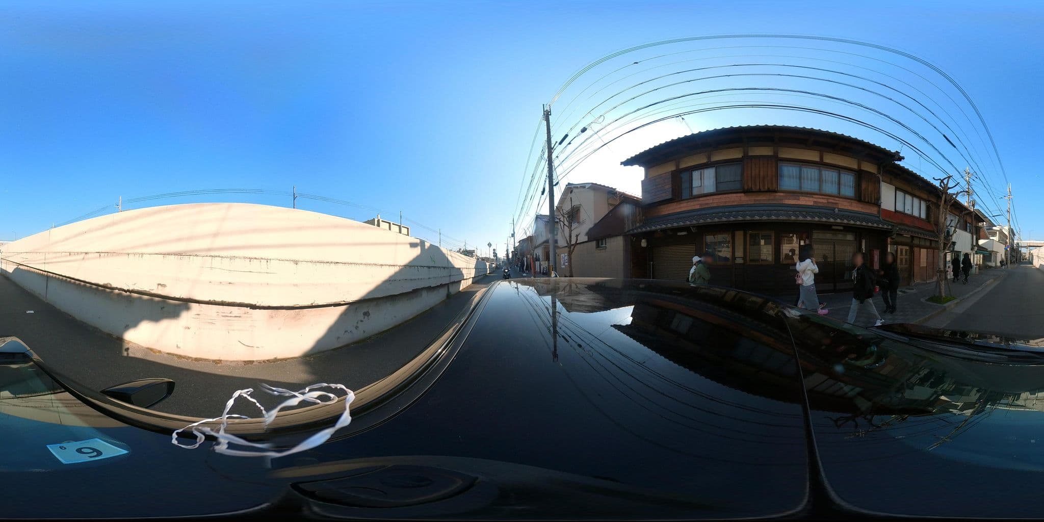Street view near 京と家月の湯空海, Kyoto — © irvinfly (CC BY-SA · Mapillary)
