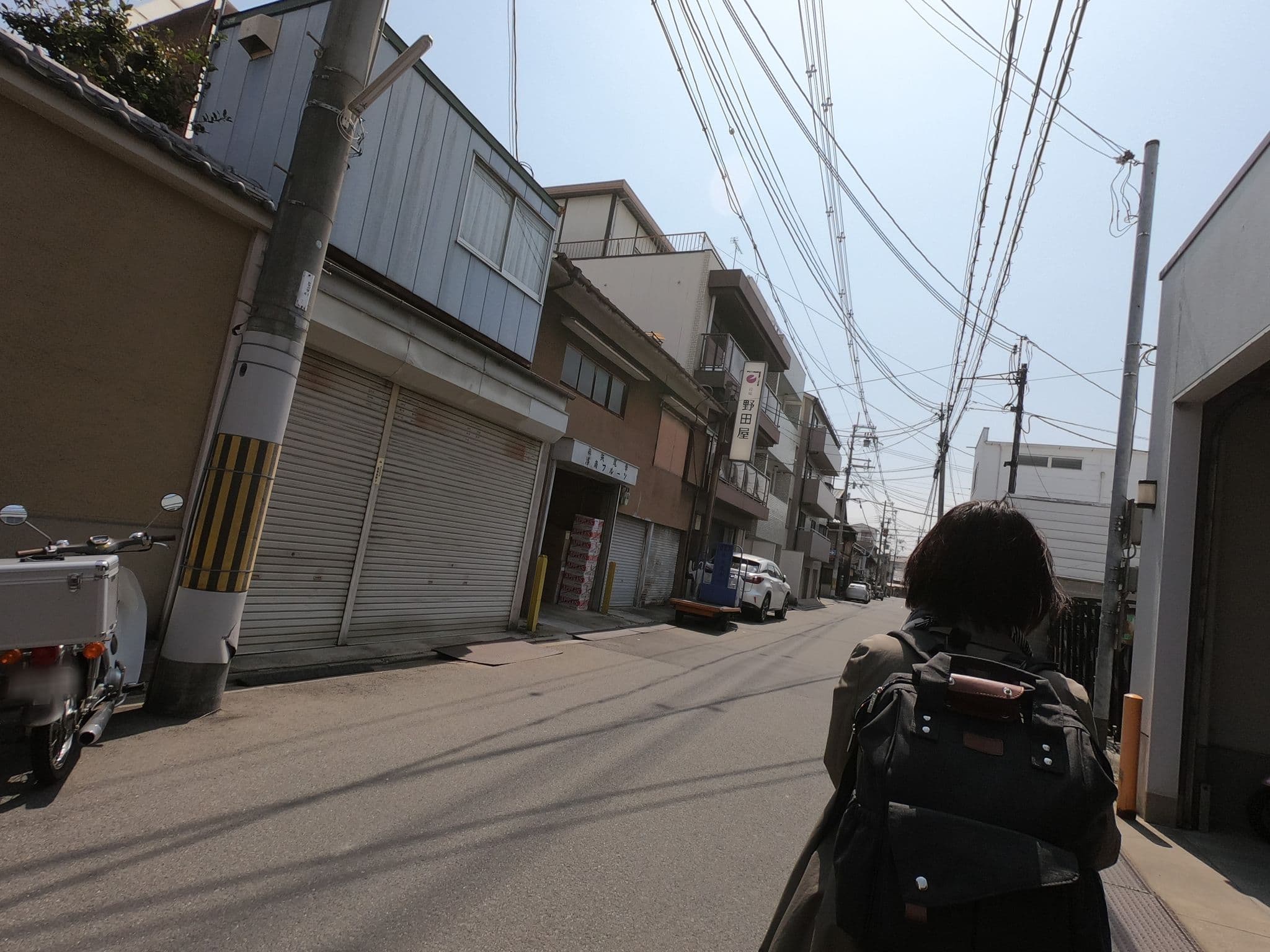 Street view near Stay SAKURA Kyoto 丹波口, Kyoto — © rsnaru (CC BY-SA · Mapillary)