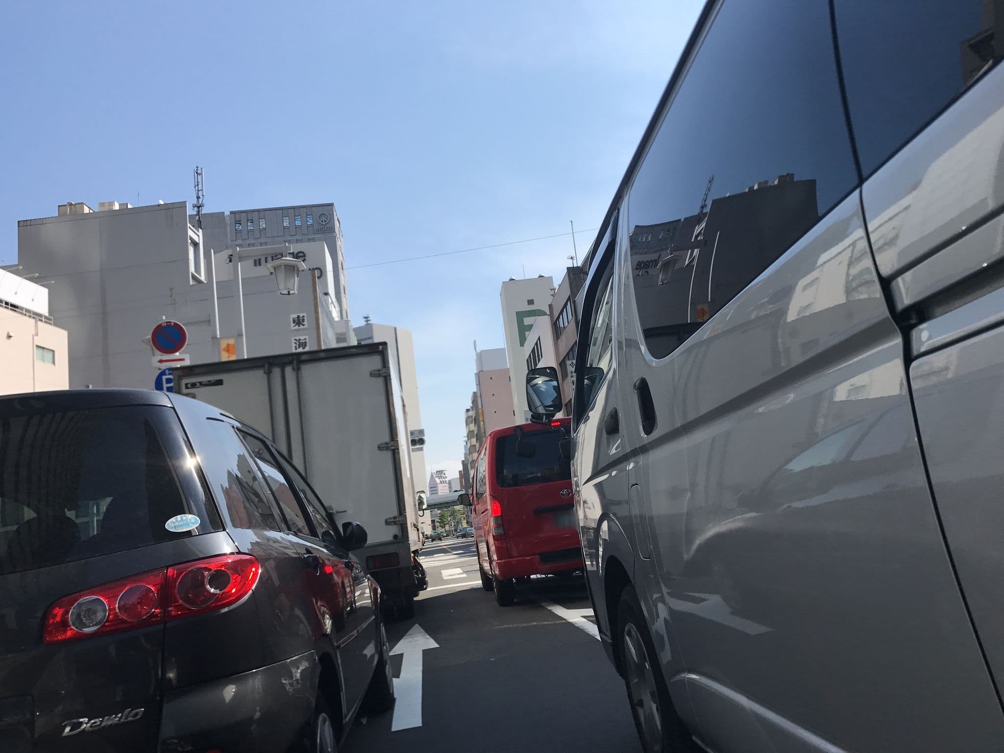 Street view near 三井ガーデンホテル名古屋プレミア, Sakae — © nishiokya (CC BY-SA · Mapillary)