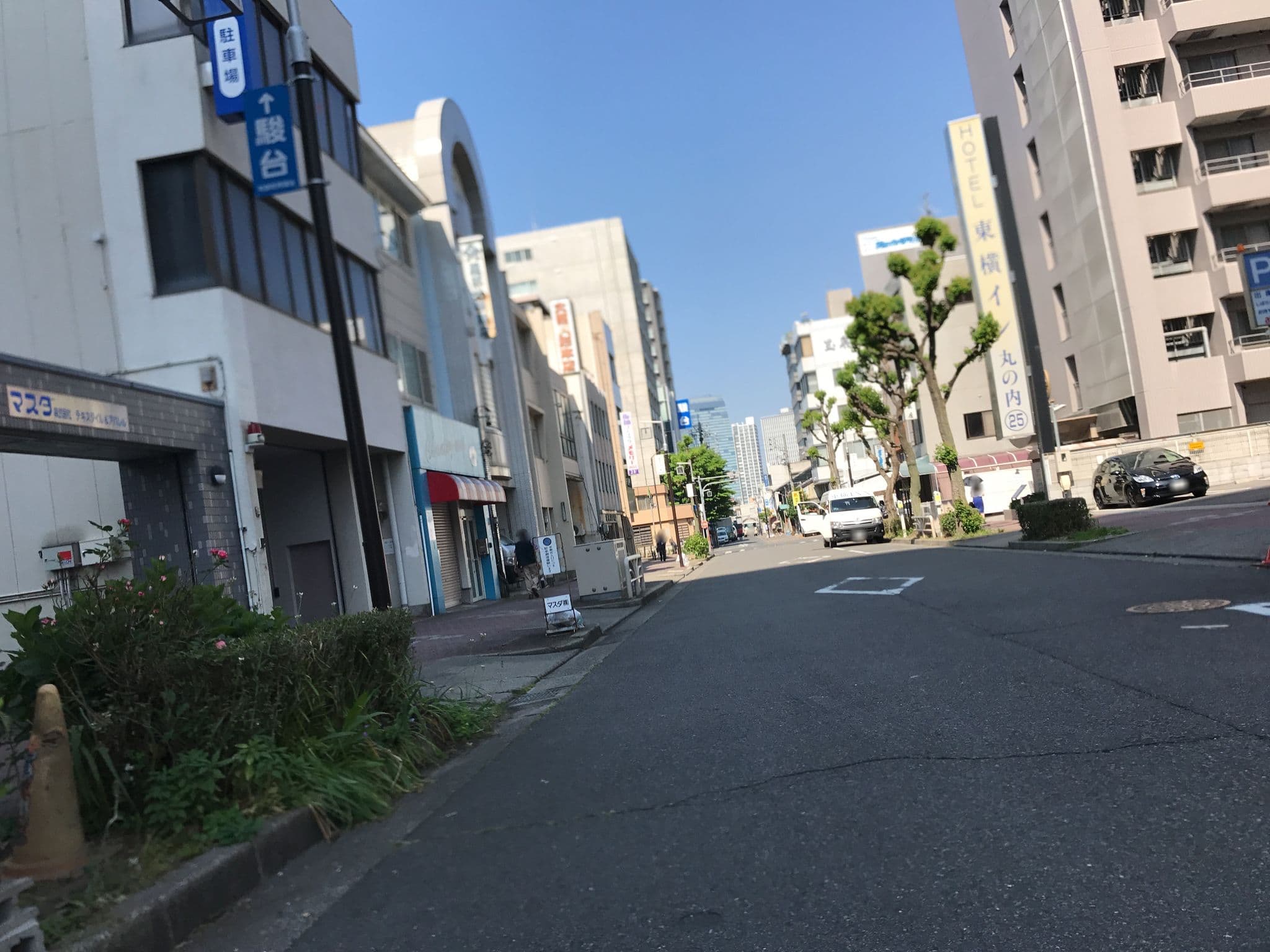 Street view near 東横イン名古屋丸の内, Nagoya — © nishiokya (CC BY-SA · Mapillary)