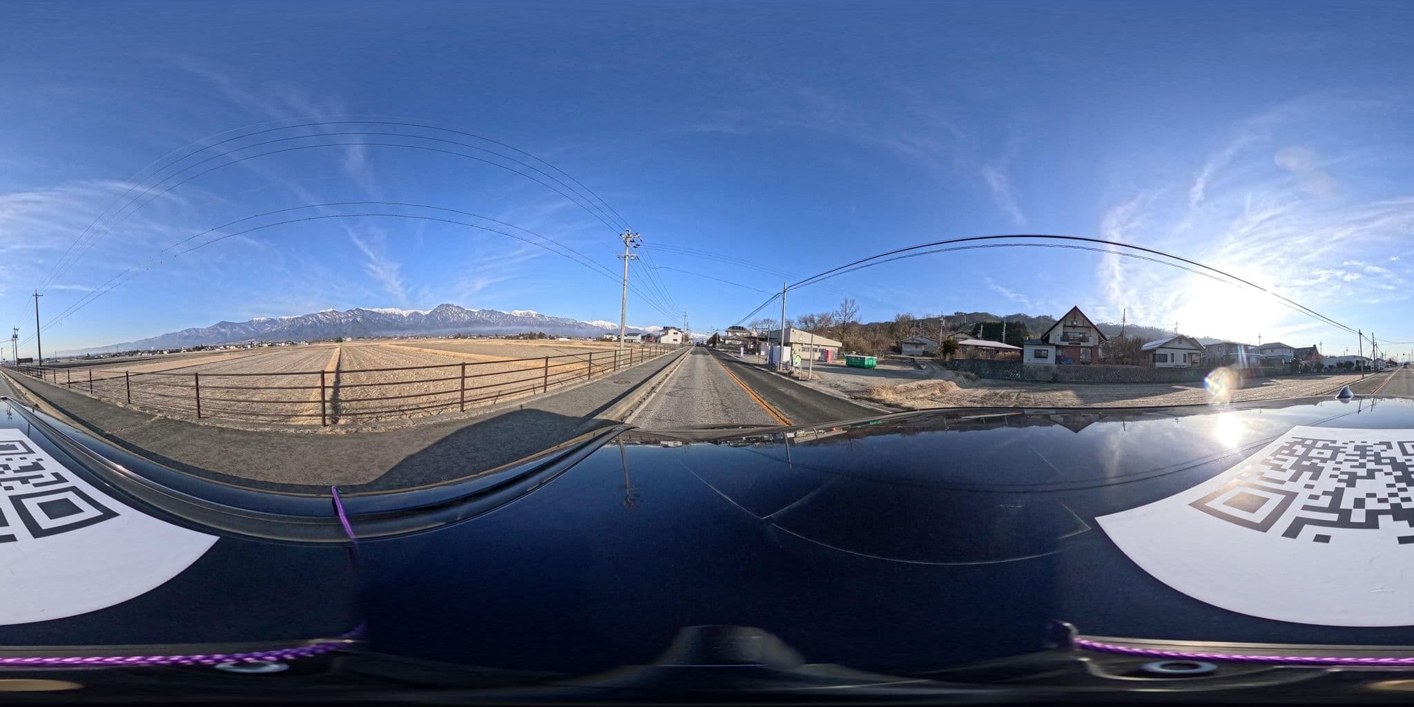 Street view near あづみの池田ゲストハウス, Hotaka — © yumechan (CC BY-SA · Mapillary)