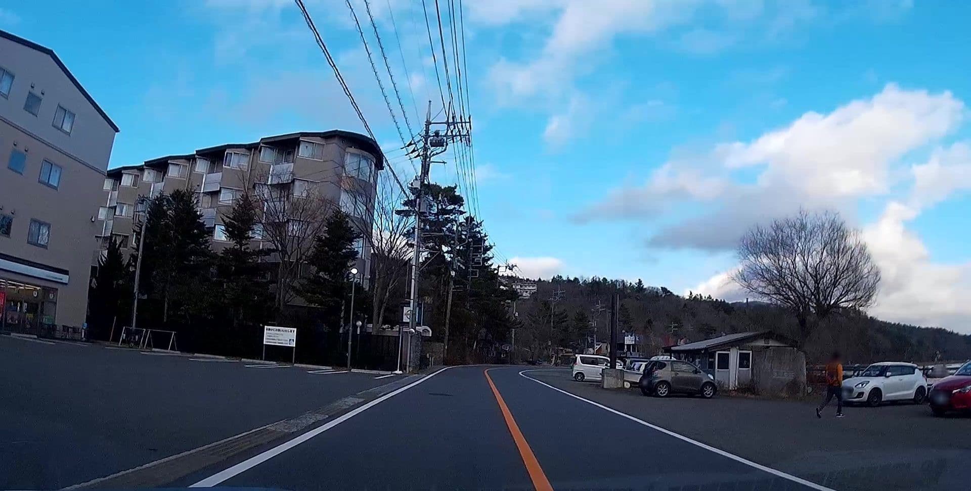 Street view near SUNPLAZAHOTEL富士山中湖別館, Yamanaka — © caesium (CC BY-SA · Mapillary)