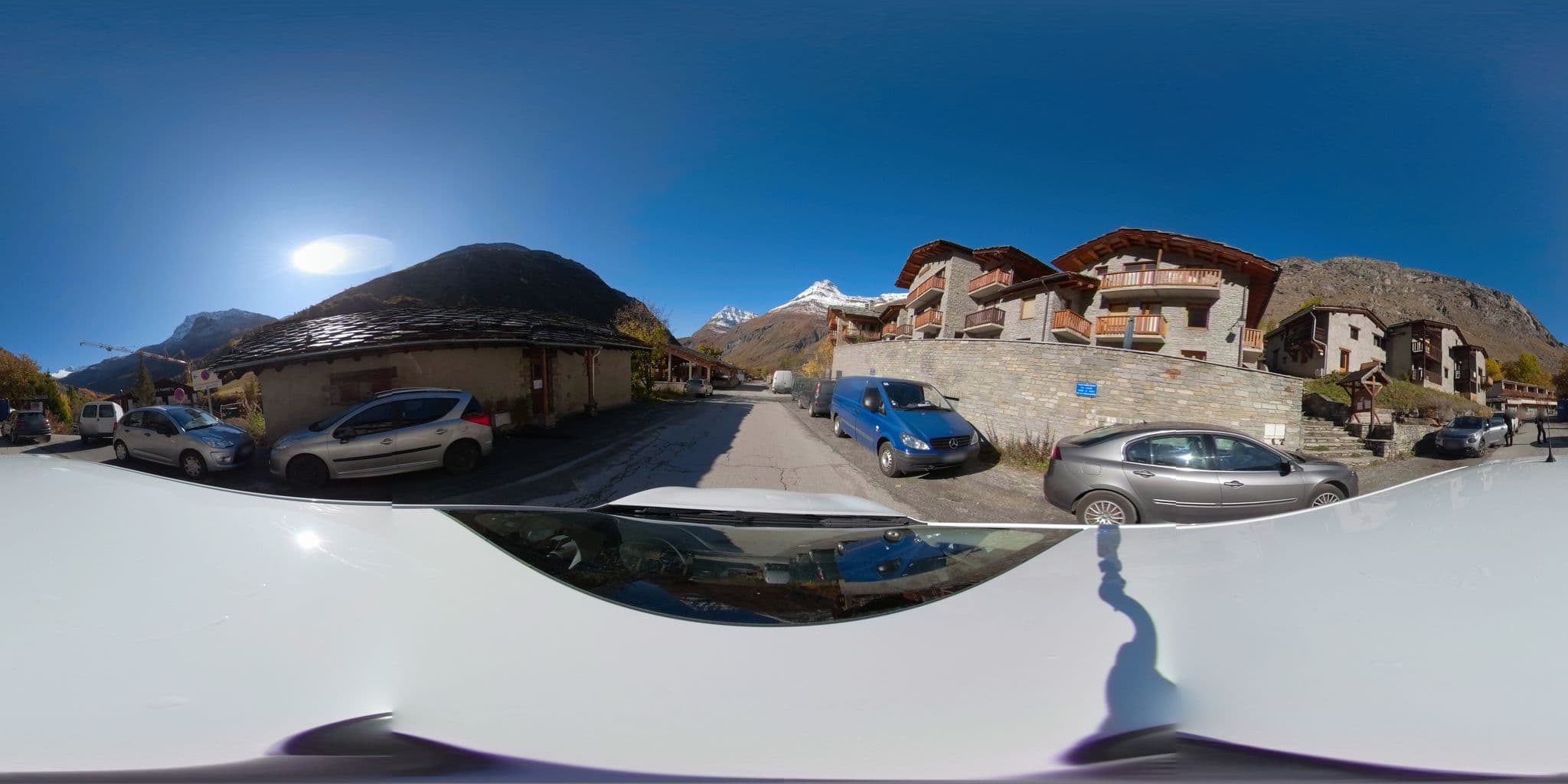 Street view near Gentianes, Val-d'Isère