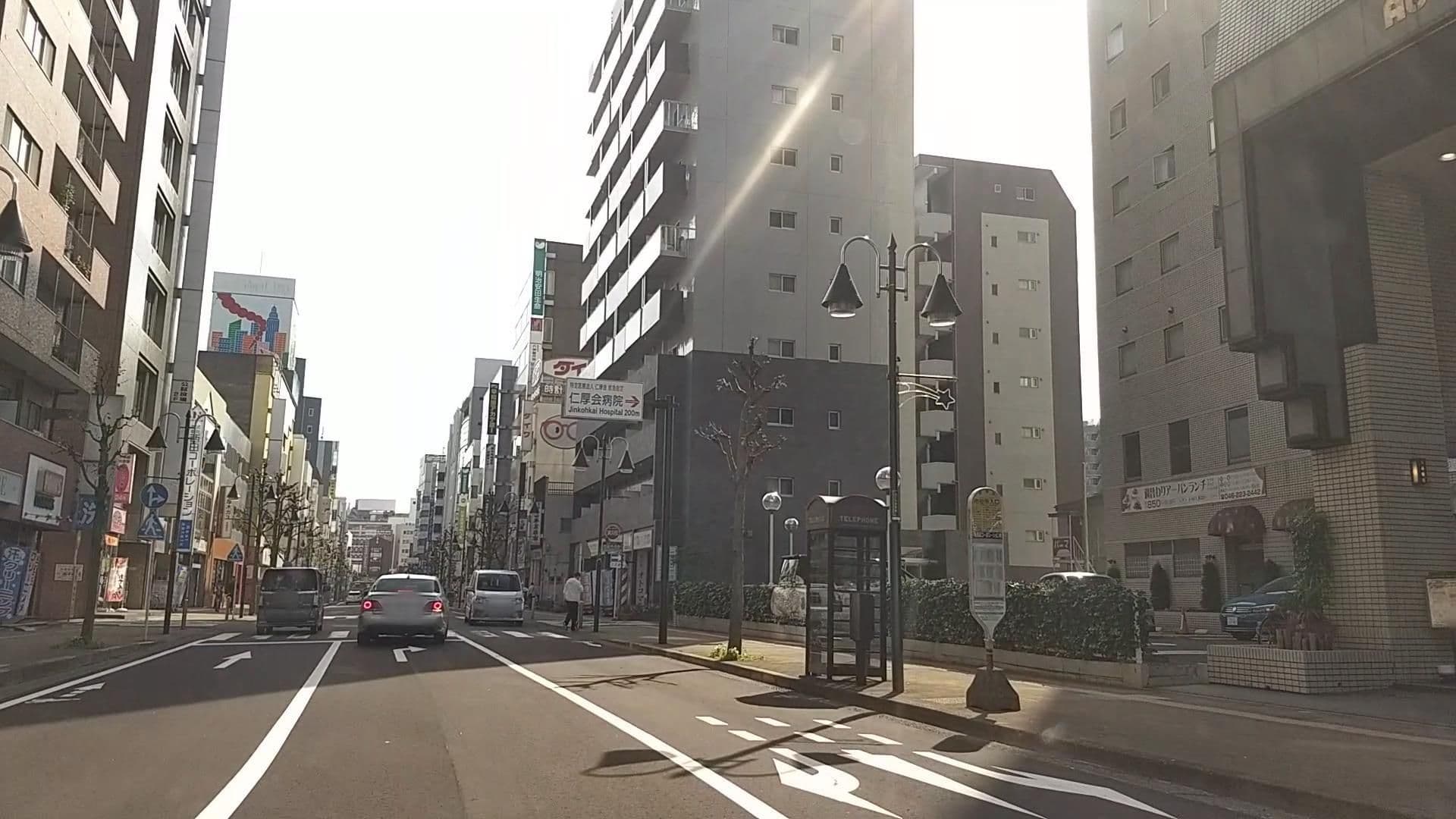 Street view near 厚木アーバンホテル (Atsugi Urban Hotel), Atsugi — © drivephotograph (CC BY-SA · Mapillary)