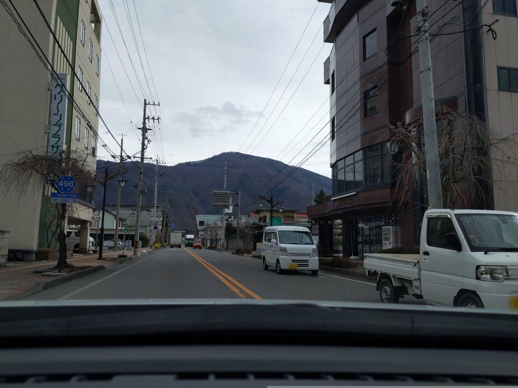 Street view near ホテル プラトン, Sakaki — © komoronokaze (CC BY-SA · Mapillary)