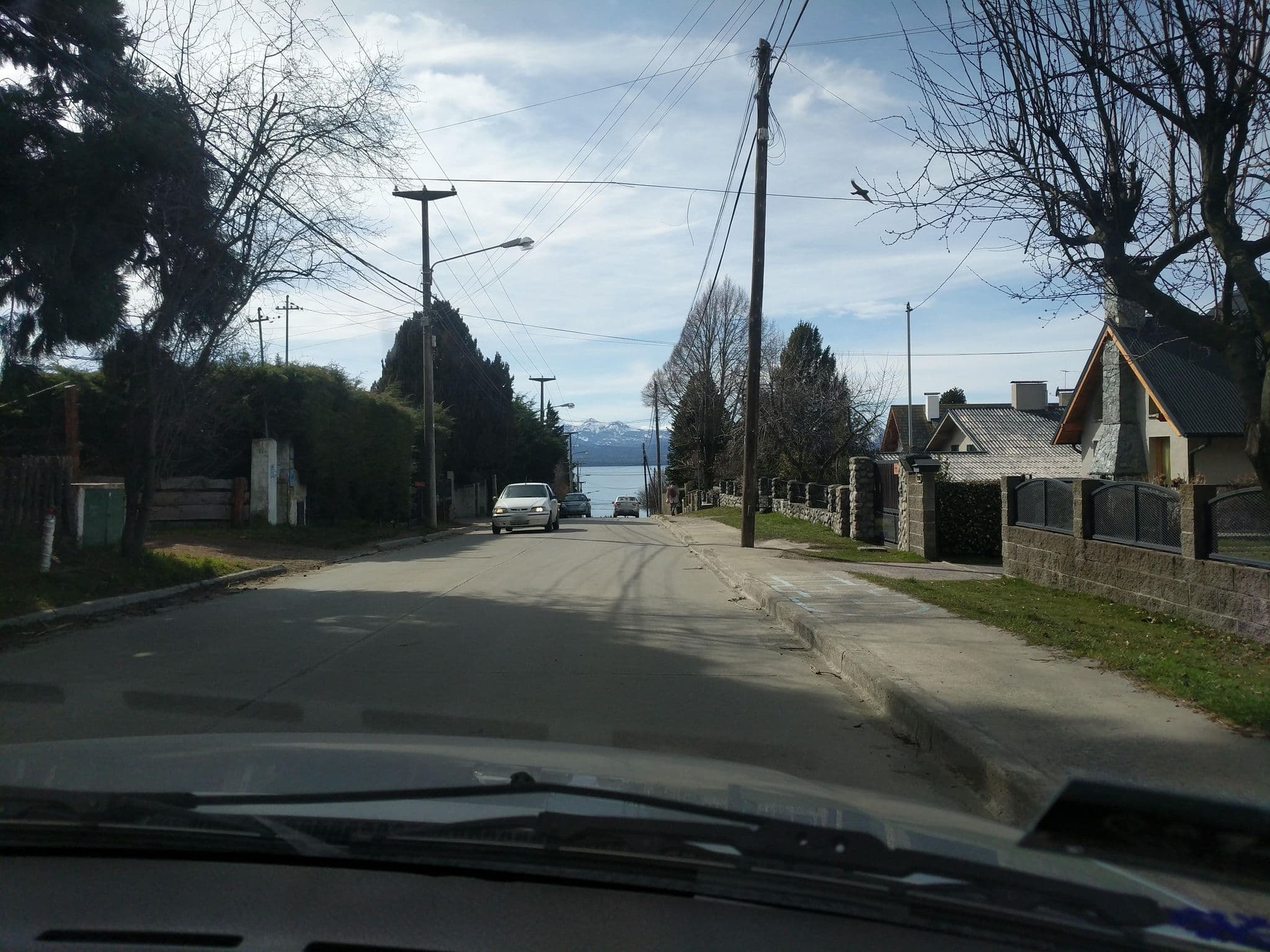 Street view near Las Viñas Hotel, San Carlos de Bariloche