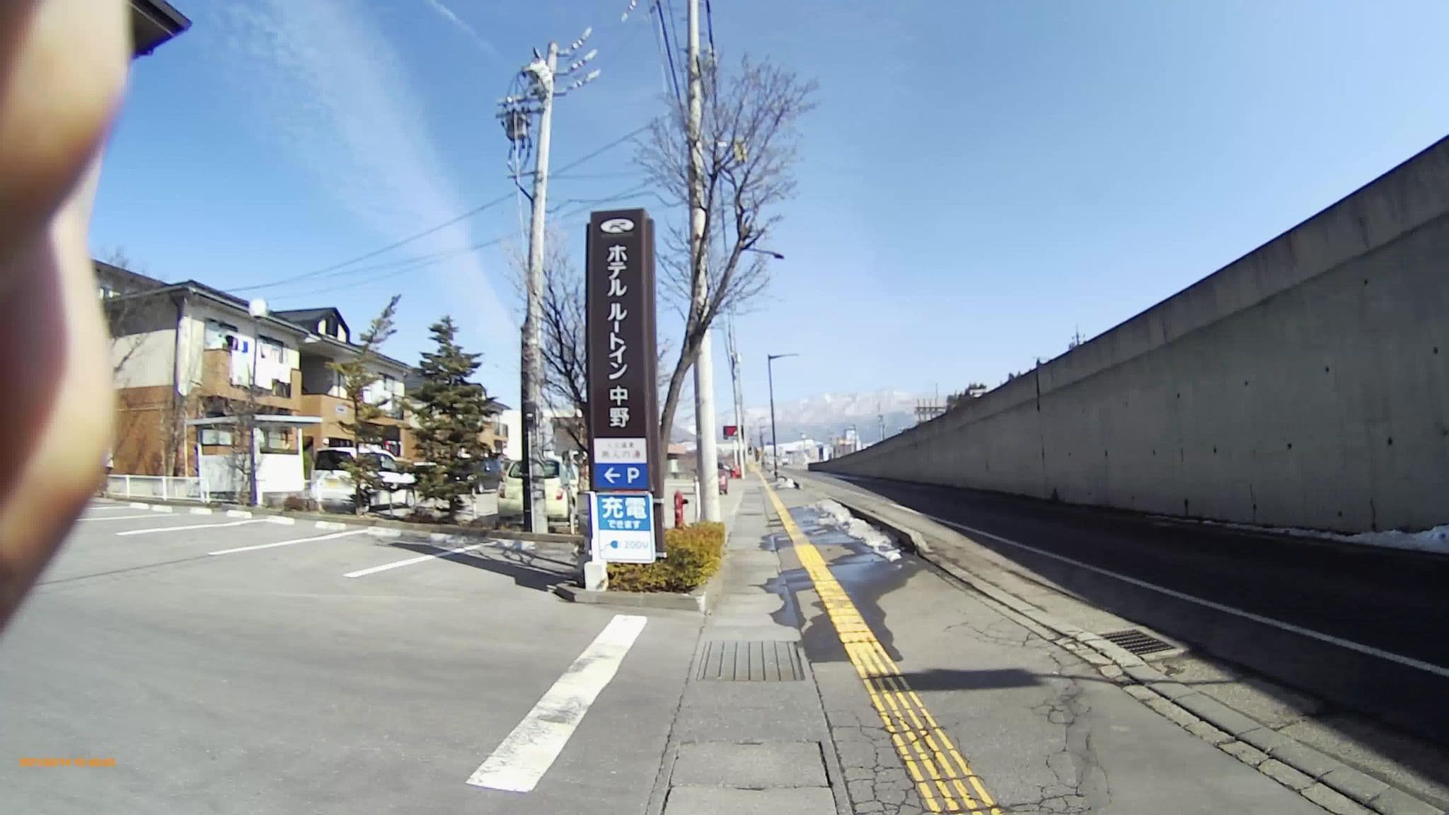 Street view near ホテルルートイン中野, Obuse — © hayashi (CC BY-SA · Mapillary)