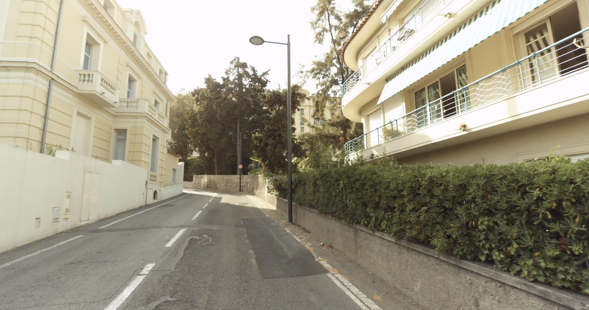 Street view near Villa Genesis, Roquebrune-Cap-Martin — © sogefi (CC BY-SA · Mapillary)