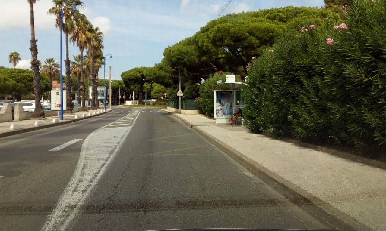 Street view near Maeva Hyères Parc, Hyères — © selfishseahorse (CC BY-SA · Mapillary)