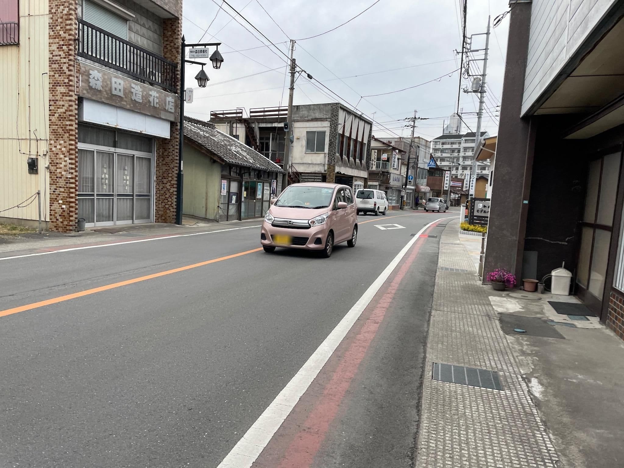 Street view near 藤岡第一ホテル, Fujioka — © musashino5 (CC BY-SA · Mapillary)