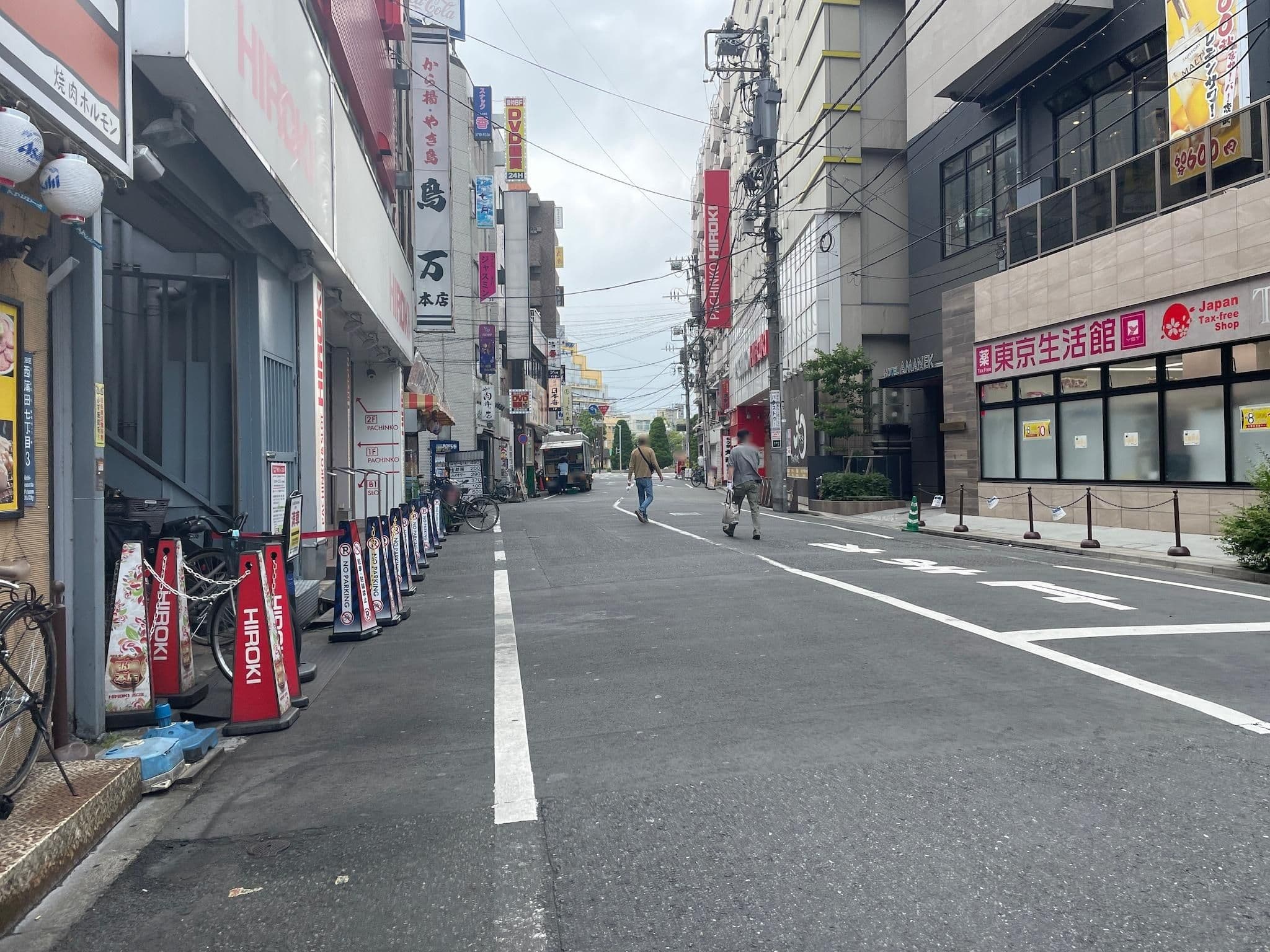 Street view near シティホテル弘城 (City Hotel Hiroki), Ōta — © musashino5 (CC BY-SA · Mapillary)