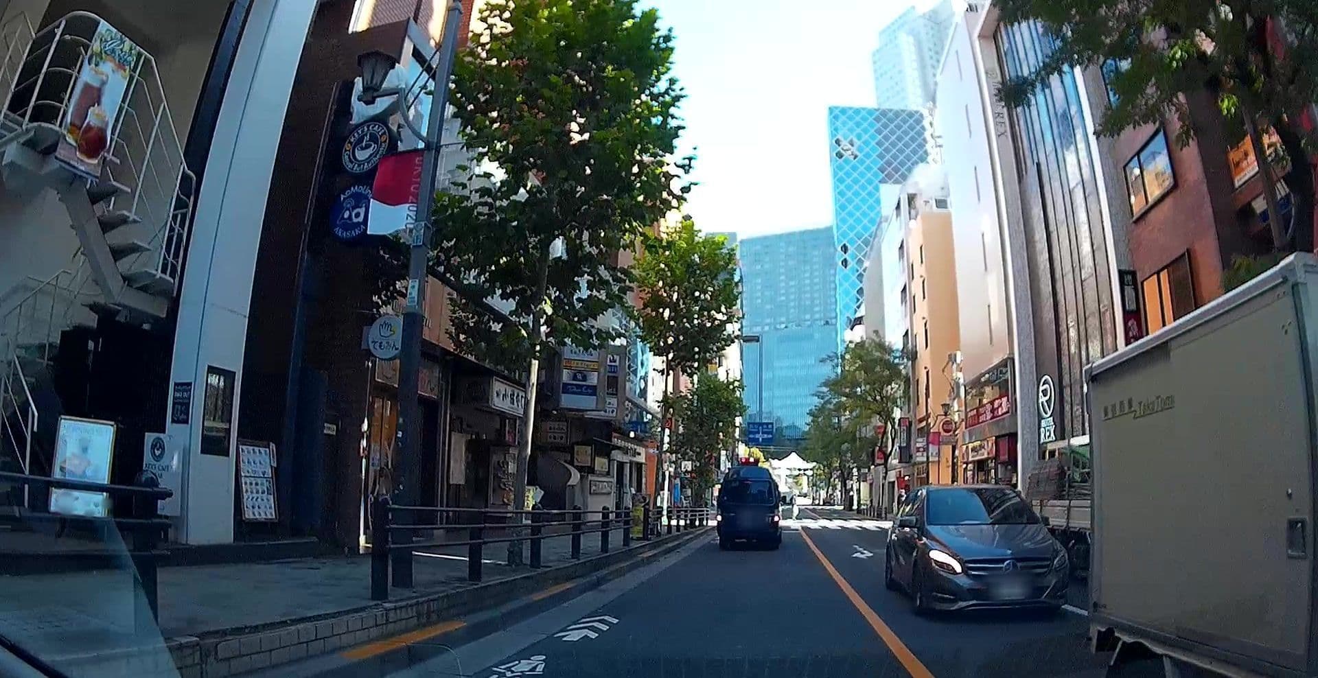 Street view near ファーストキャビン赤坂, Akasaka — © caesium (CC BY-SA · Mapillary)