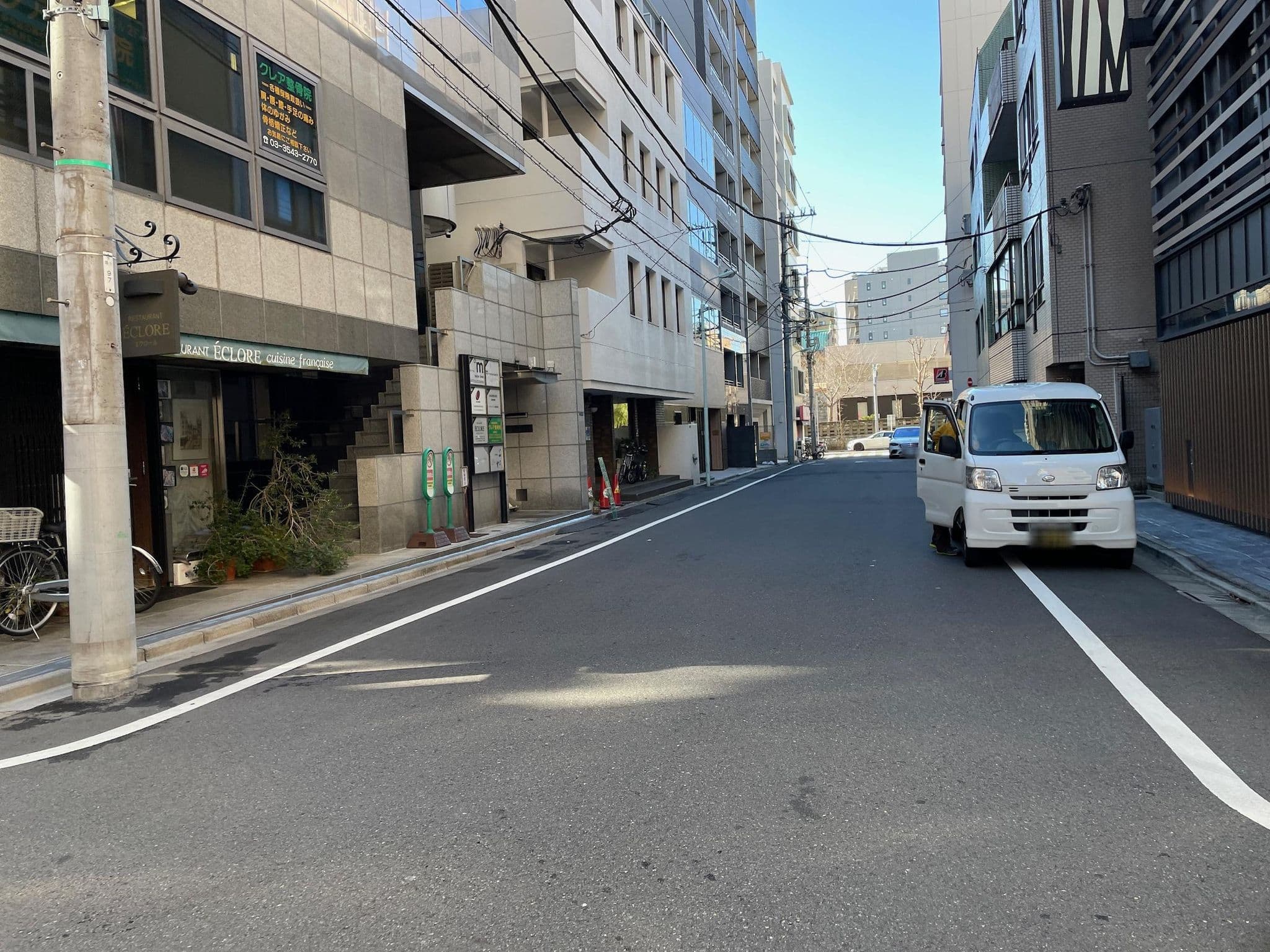 Street view near ホテル庵 築地, Chūō — © musashino5 (CC BY-SA · Mapillary)