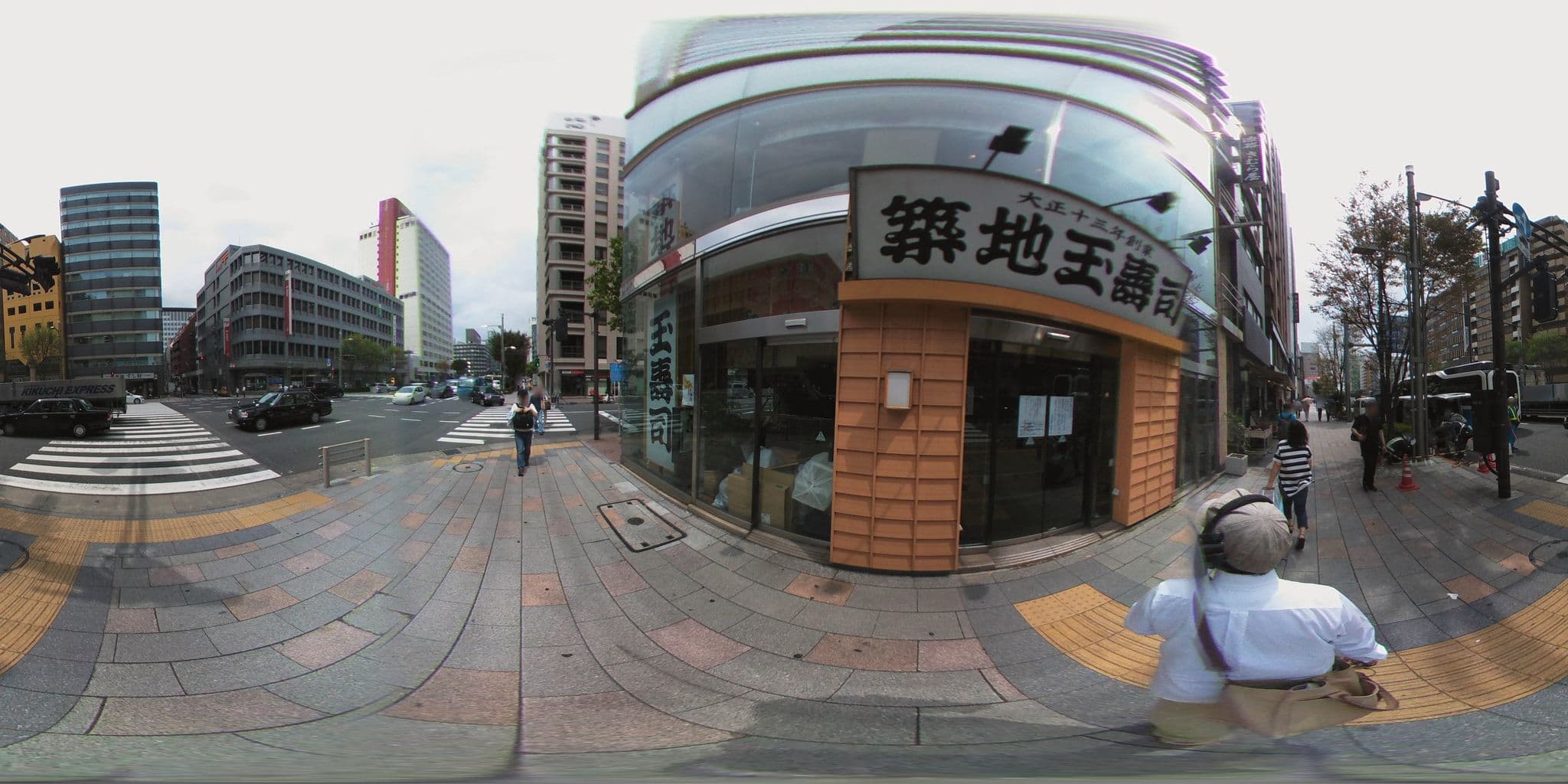 Street view near 三井ガーデンホテル銀座築地, Tsukiji — © mura (CC BY-SA · Mapillary)